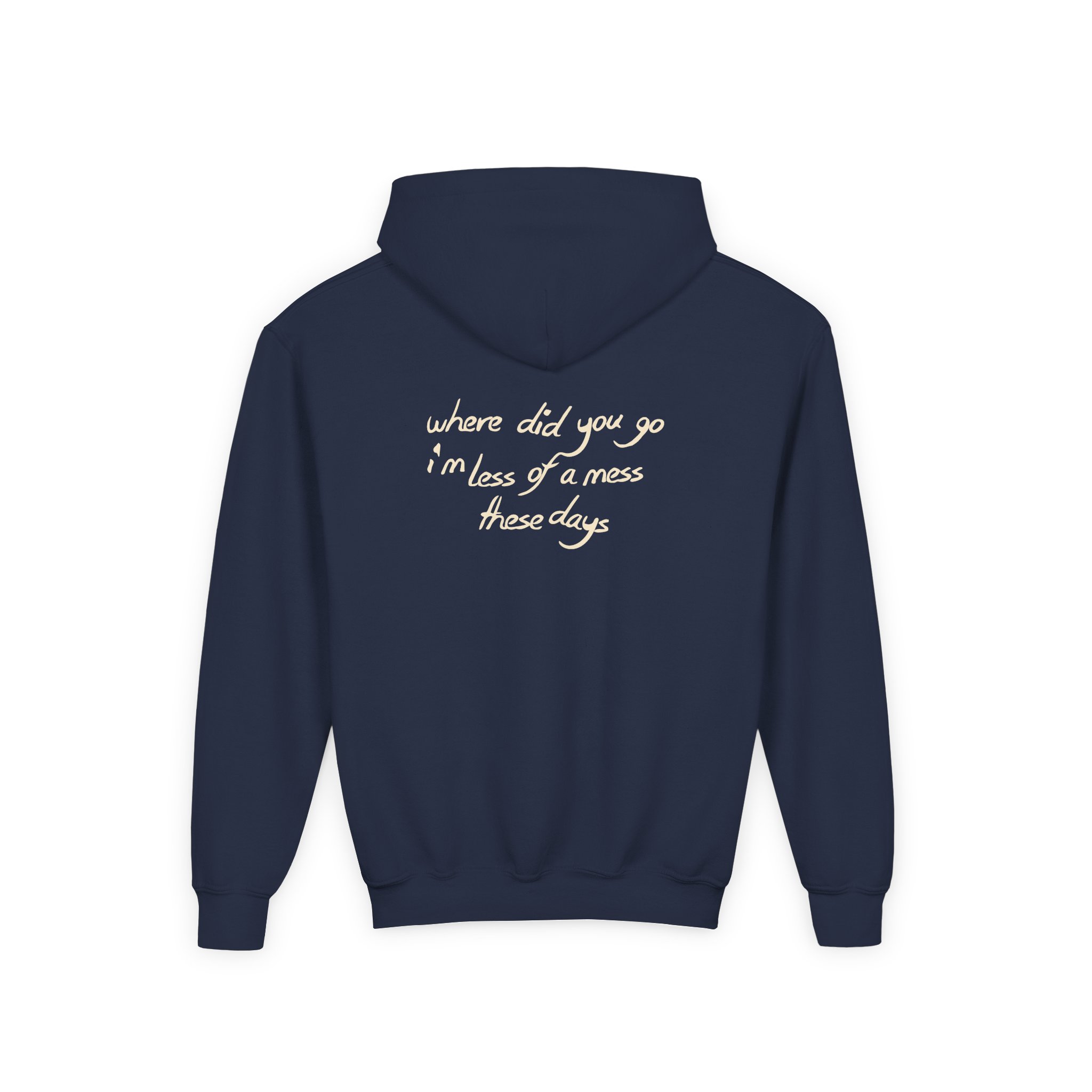Blue October Where Did You Go Youth Heavy Blend Hooded Sweatshirt - Image 8