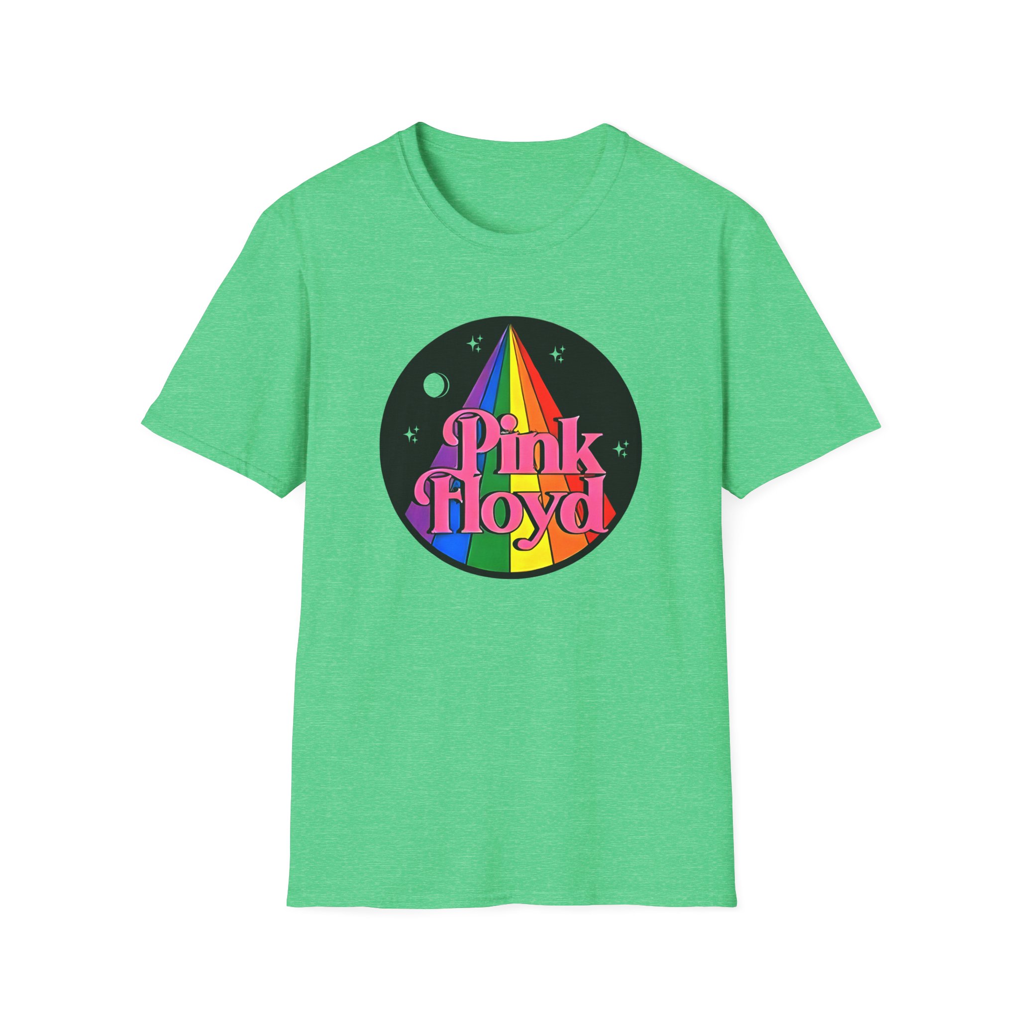 Pink Floyd Rainbow Unisex Softstyle T-shirt - Image 15