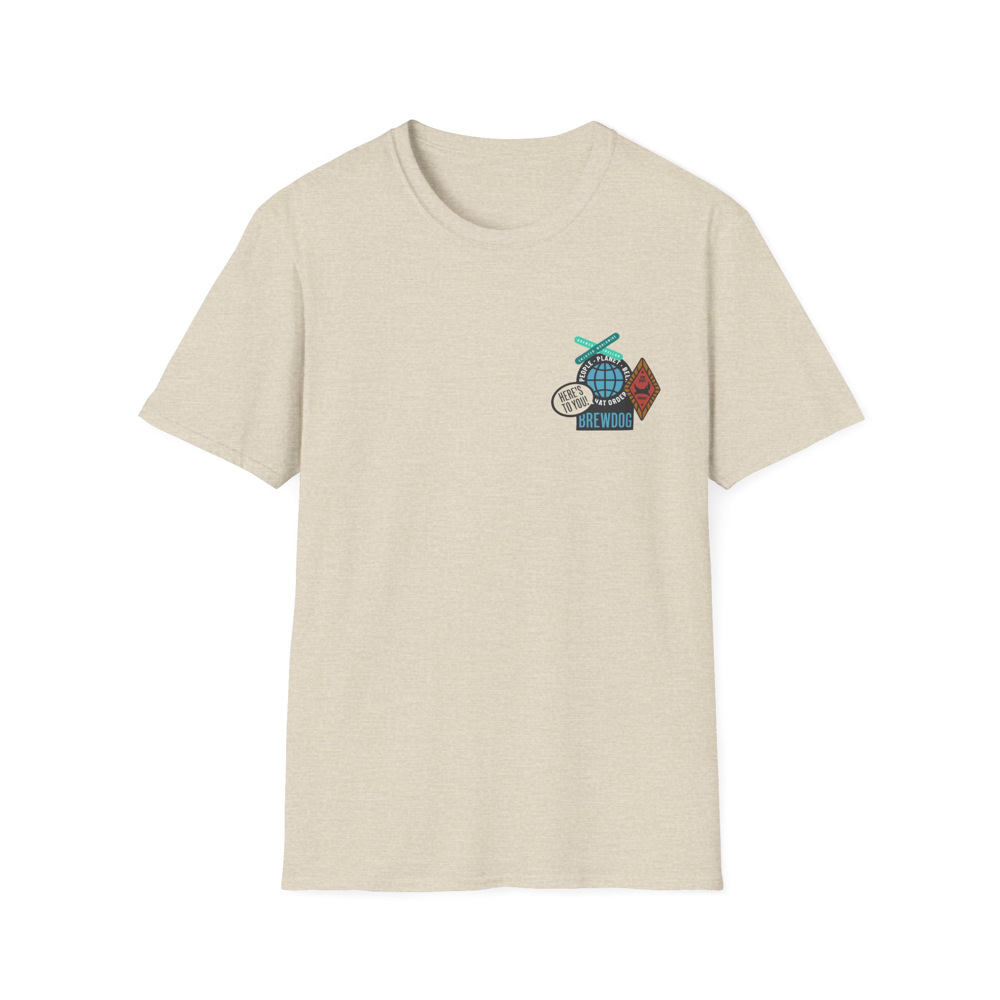 Brewdog Punk Sticker Unisex Softstyle T-Shirt - Image 5
