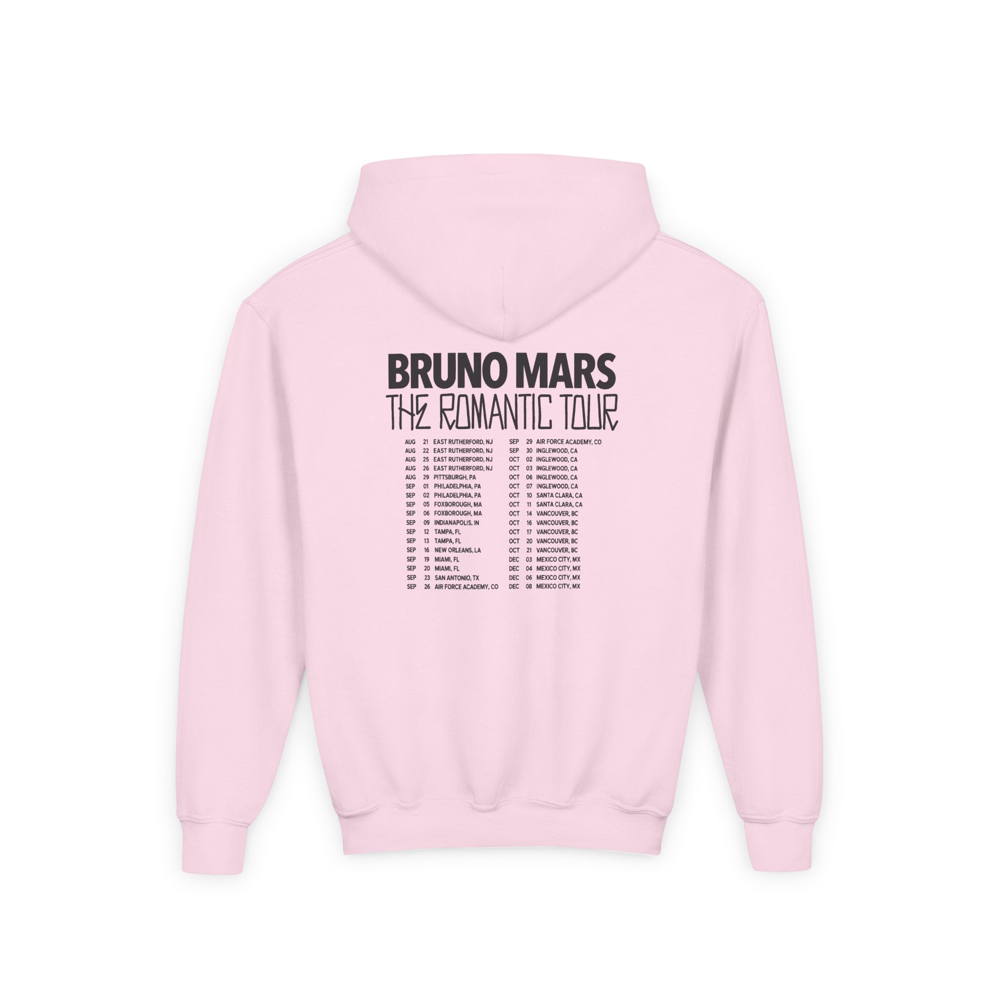Bruno Mars the Romantic Tour Youth Heavy Blend Hooded Sweatshirt - Image 6