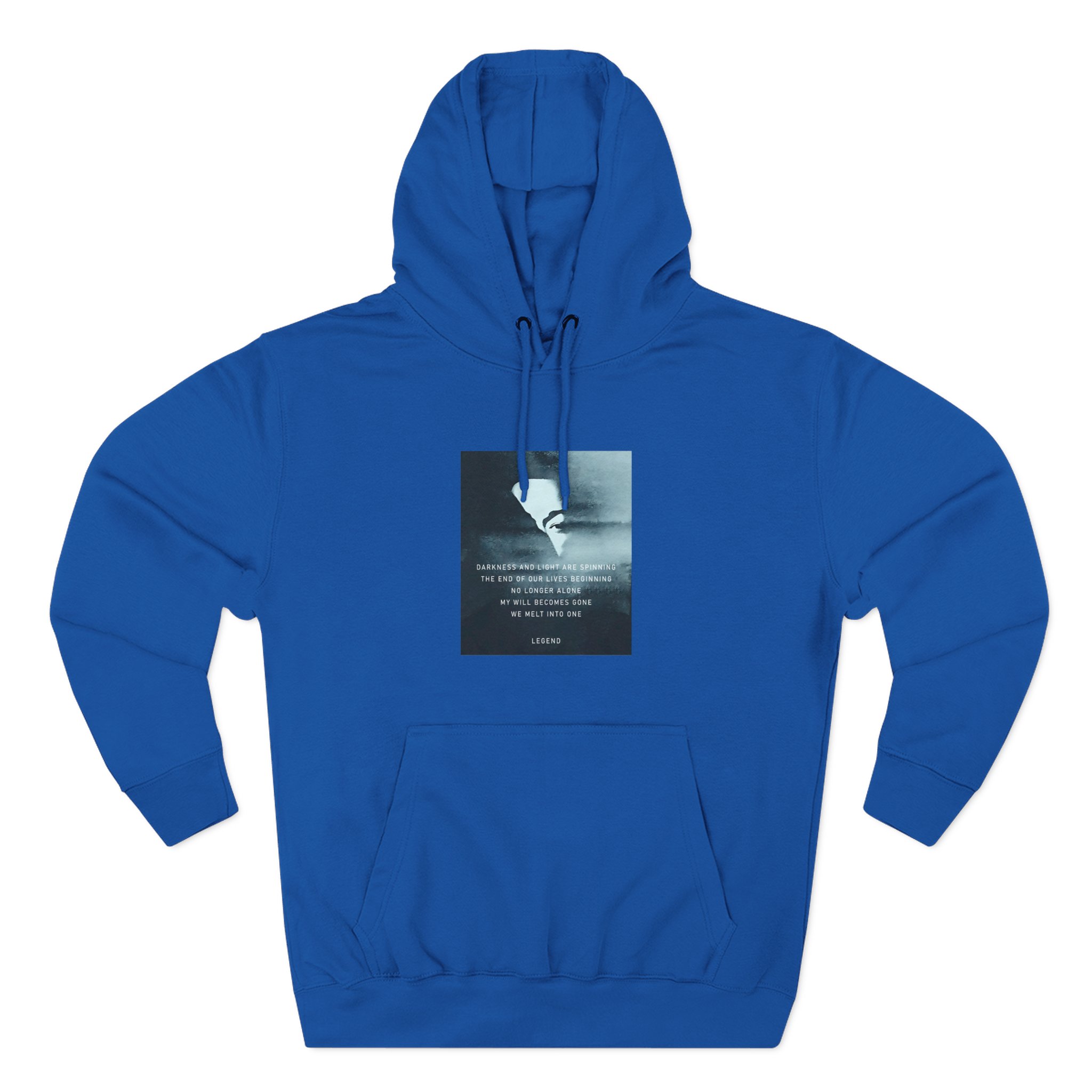 John Legend Darkness Lyrics Three-Panel Fleece Hoodie - Image 21