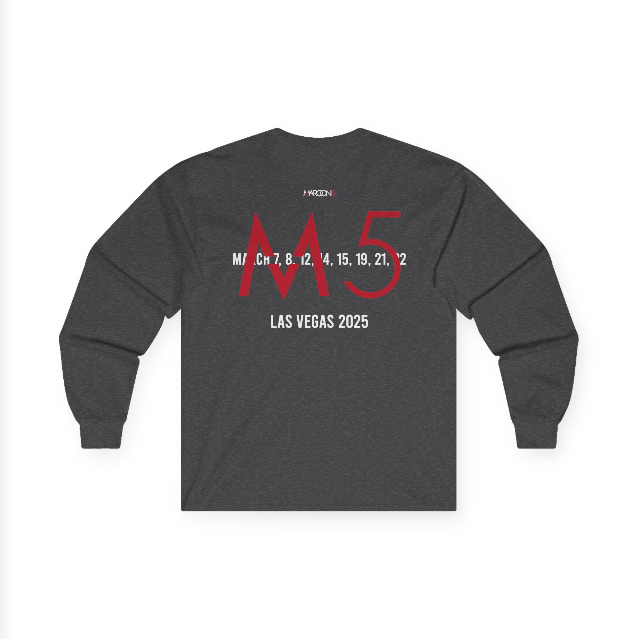 Adam Levine M5LV Distressed Unisex Ultra Cotton Long Sleeve Tee - Image 8