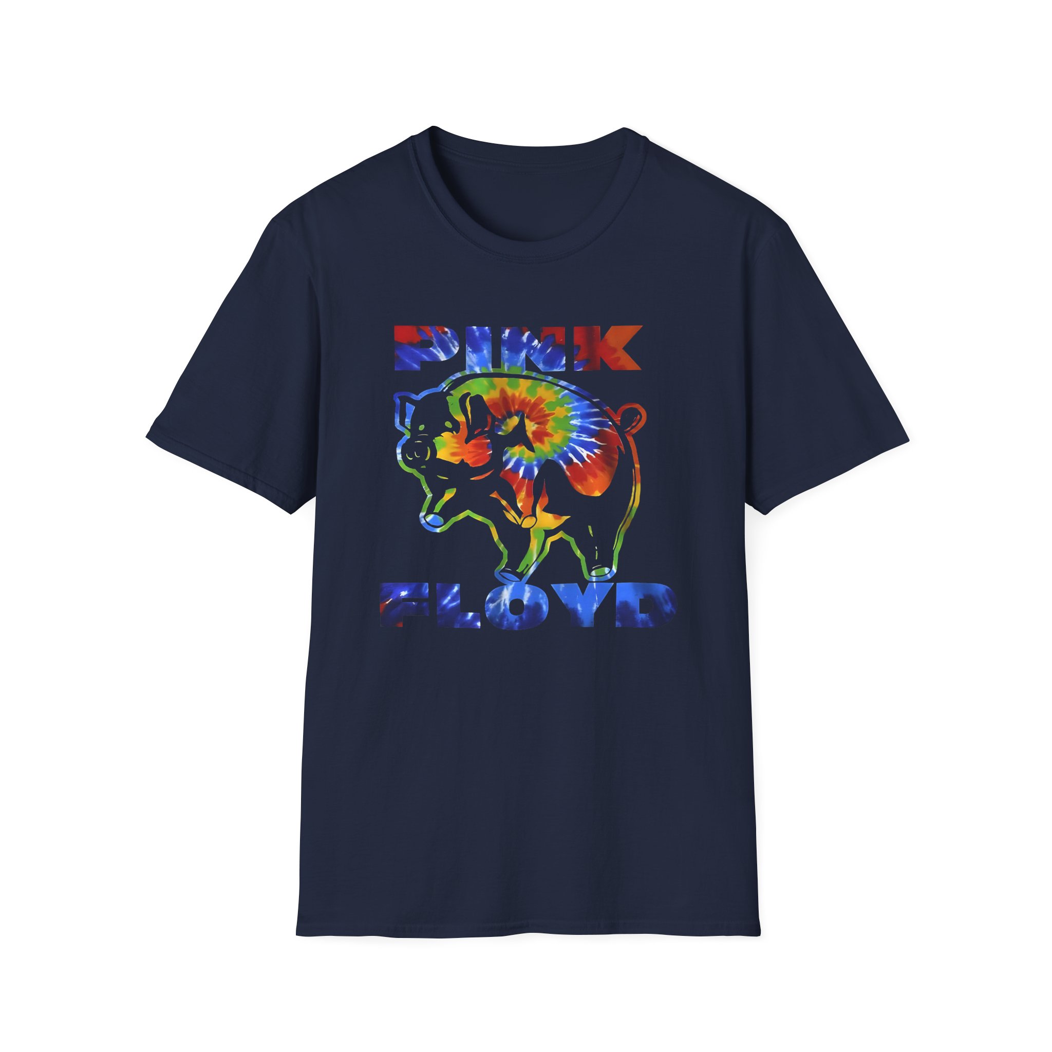 Pink Floyd Psychedelic Pig Unisex Softstyle T-Shirt - Image 7