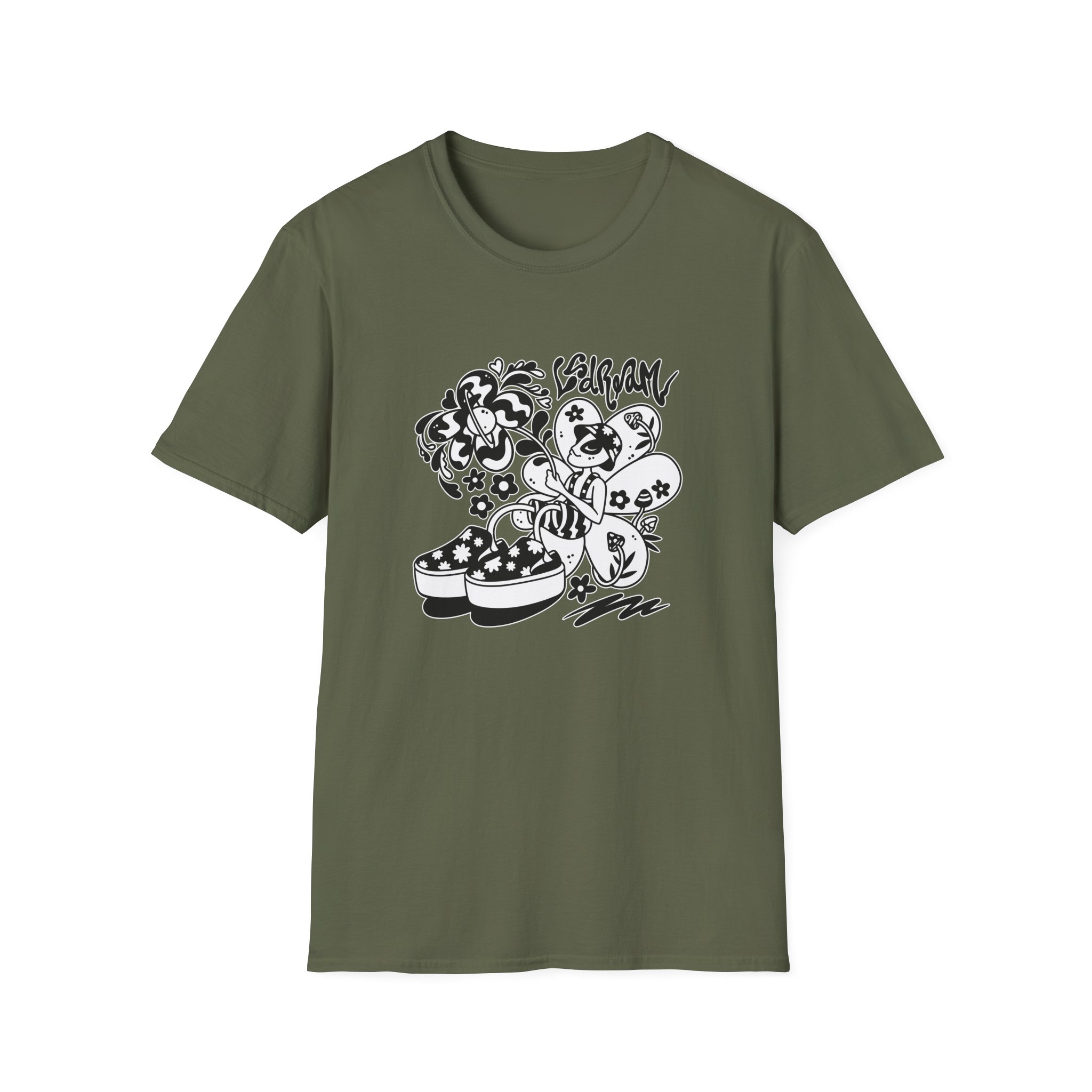 Lsdream Intergalactic Bloom Unisex Softstyle T-Shirt - Image 5