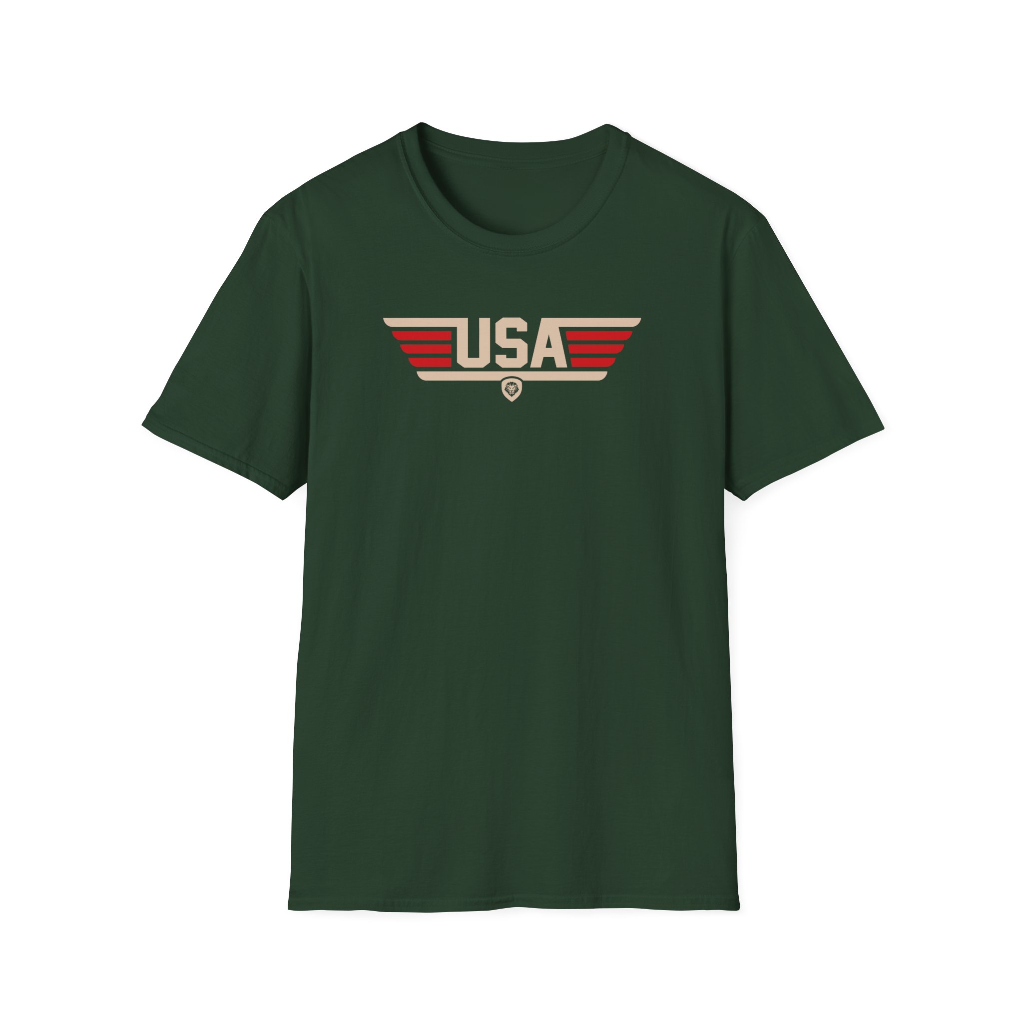 Valuetainment Men's USA Stripe Unisex Softstyle T-Shirt - Image 7