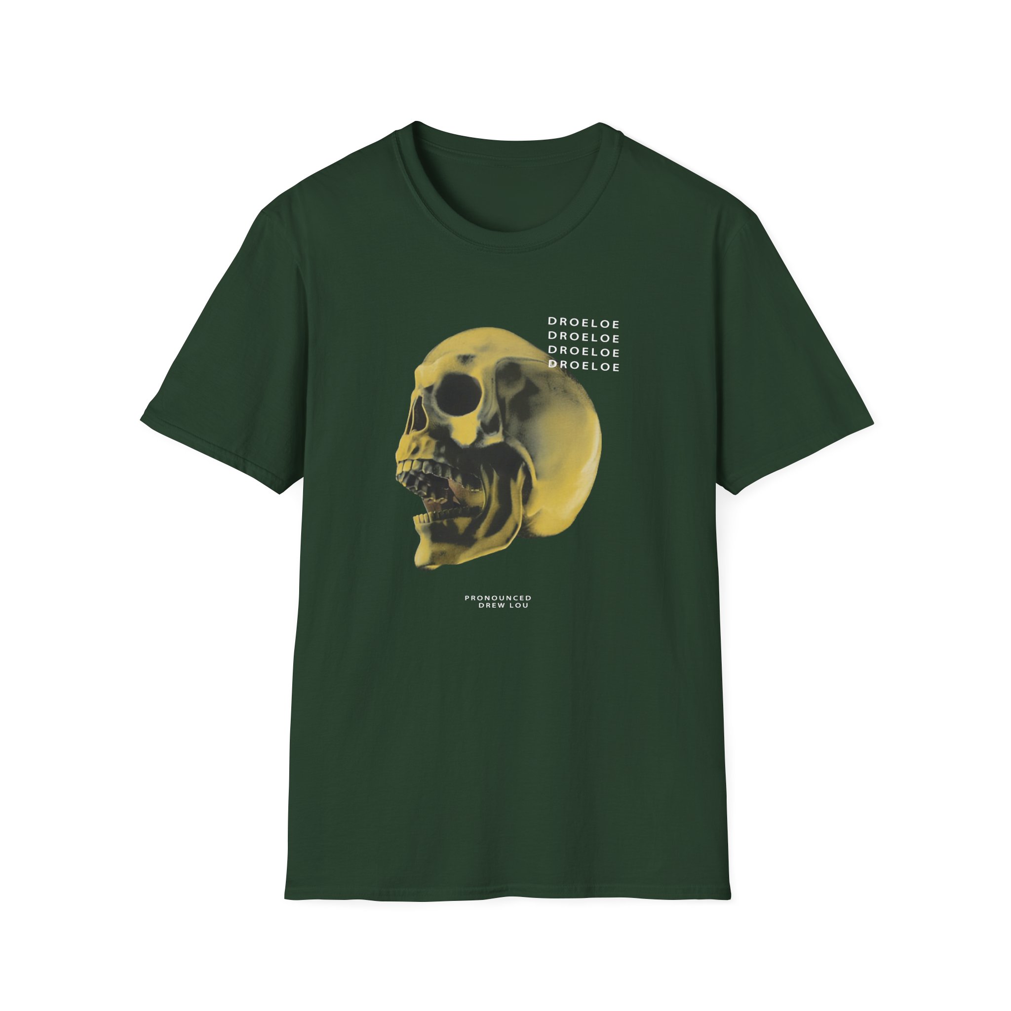 Deadbeats Gold Skull Unisex Softstyle T-Shirt - Image 7