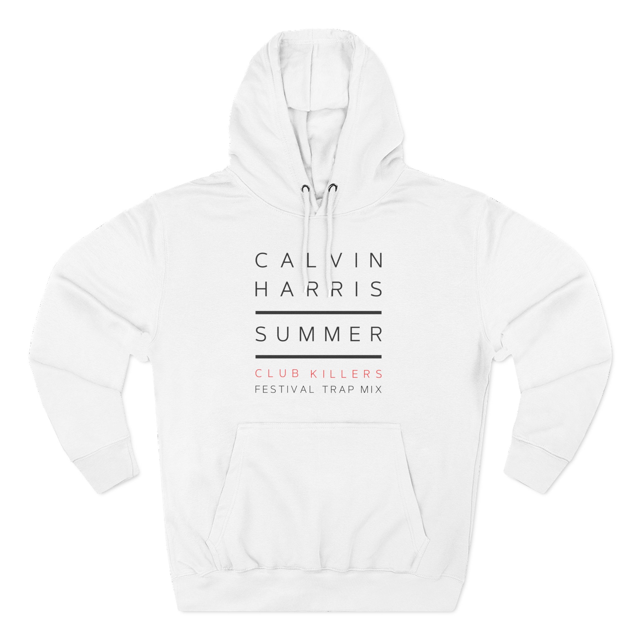 Calvin Harris Summer 4 Album Cover Three-Panel Fleece Hoodie