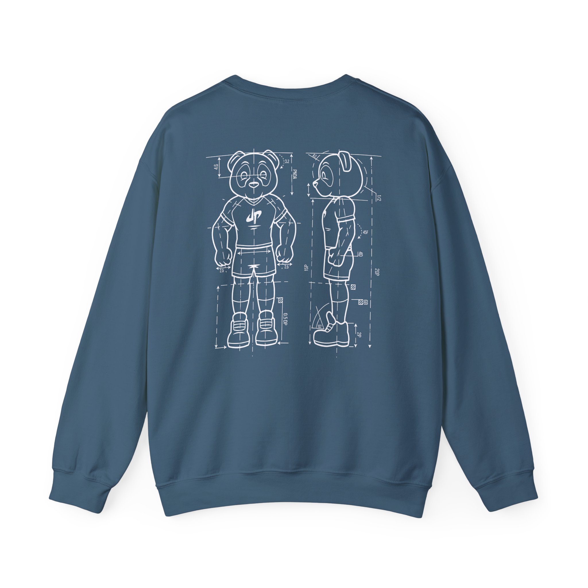 Dude Perfect Blueprint Panda Unisex Heavy Blend™ Crewneck Sweatshirt - Image 18