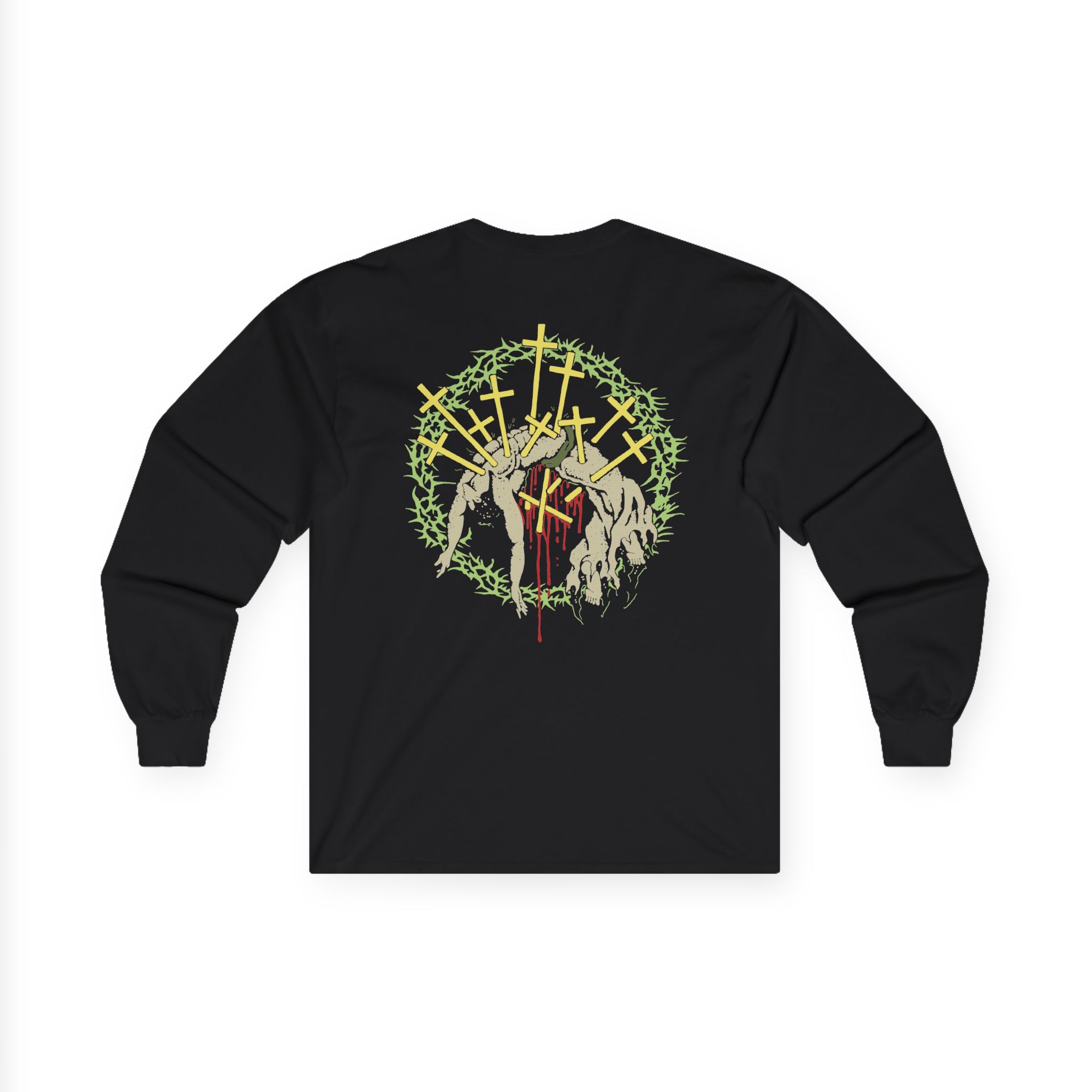 Knocked Loose Crown of Thorns Unisex Ultra Cotton Long Sleeve Tee - Image 2