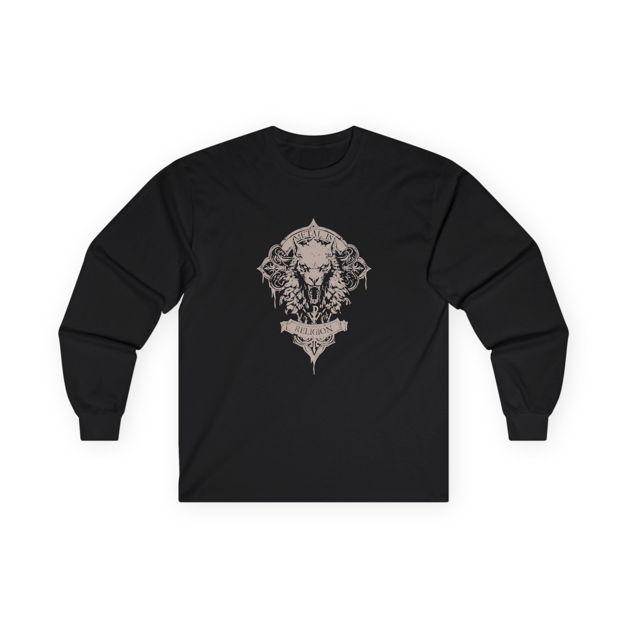 Powerwolf Wolfhead Unisex Ultra Cotton Long Sleeve Tee