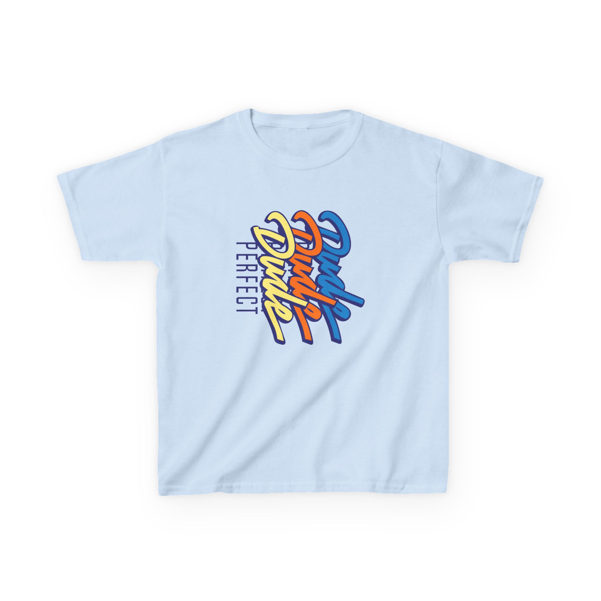 Dude Perfect Stacked Script Kids Heavy Cotton™ Tee - Image 13