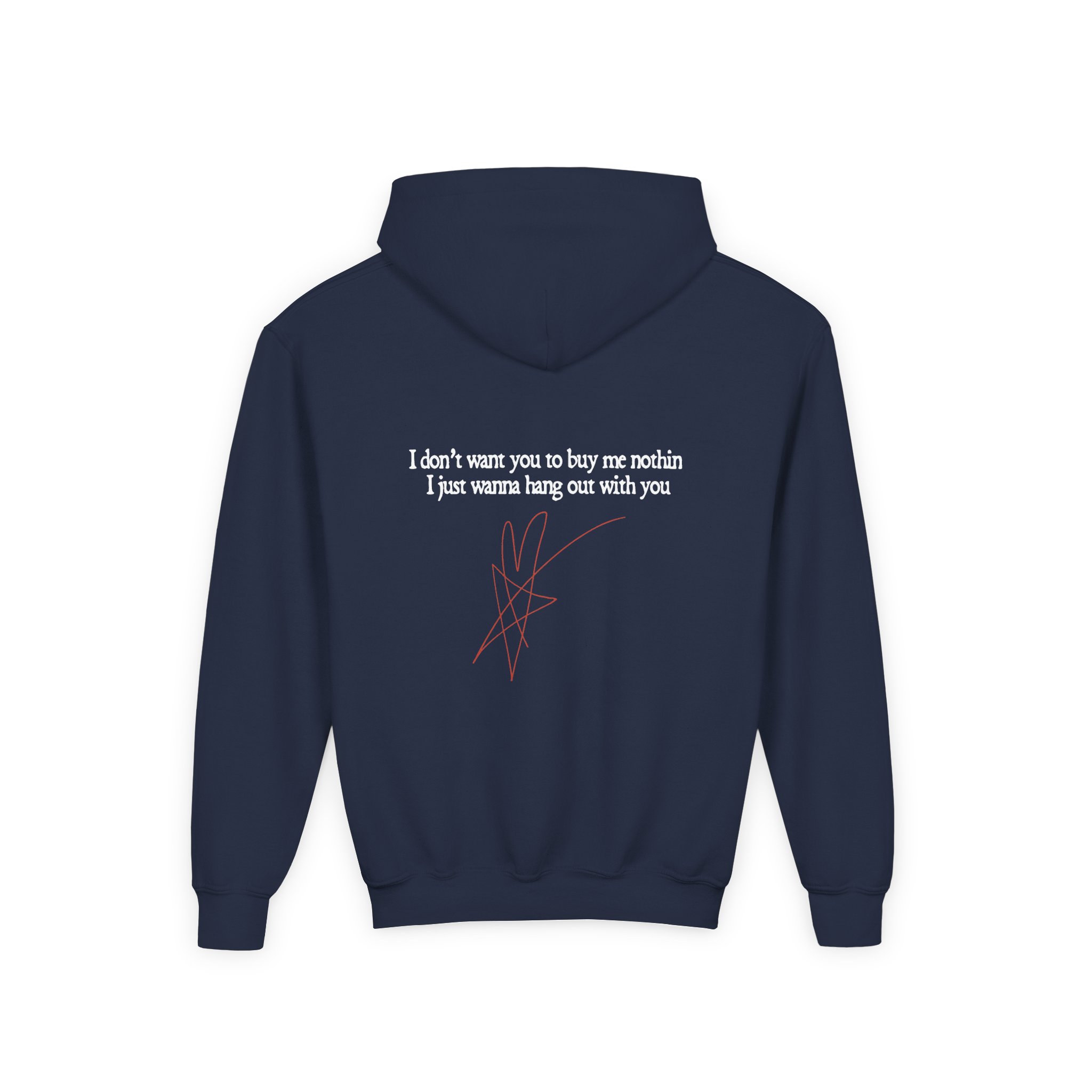 Blue October Skeleton Buddies Youth Heavy Blend Hooded Sweatshirt - Image 4