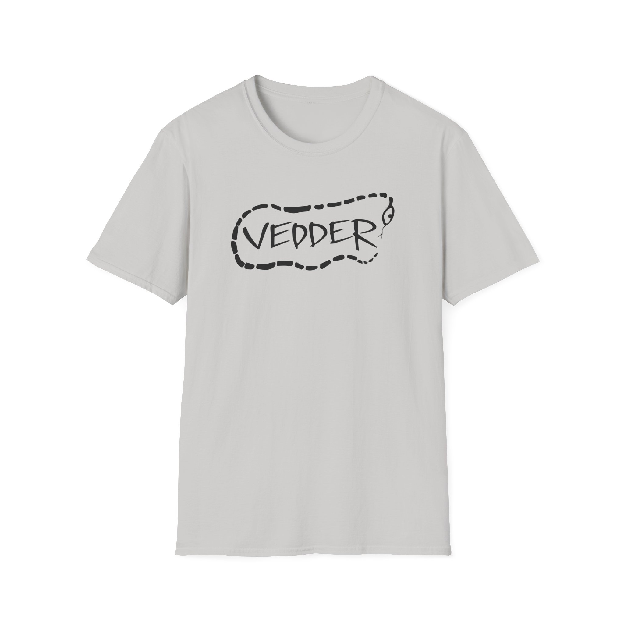 Eddie Vedder Stencil Snake Unisex Softstyle T-Shirt - Image 5