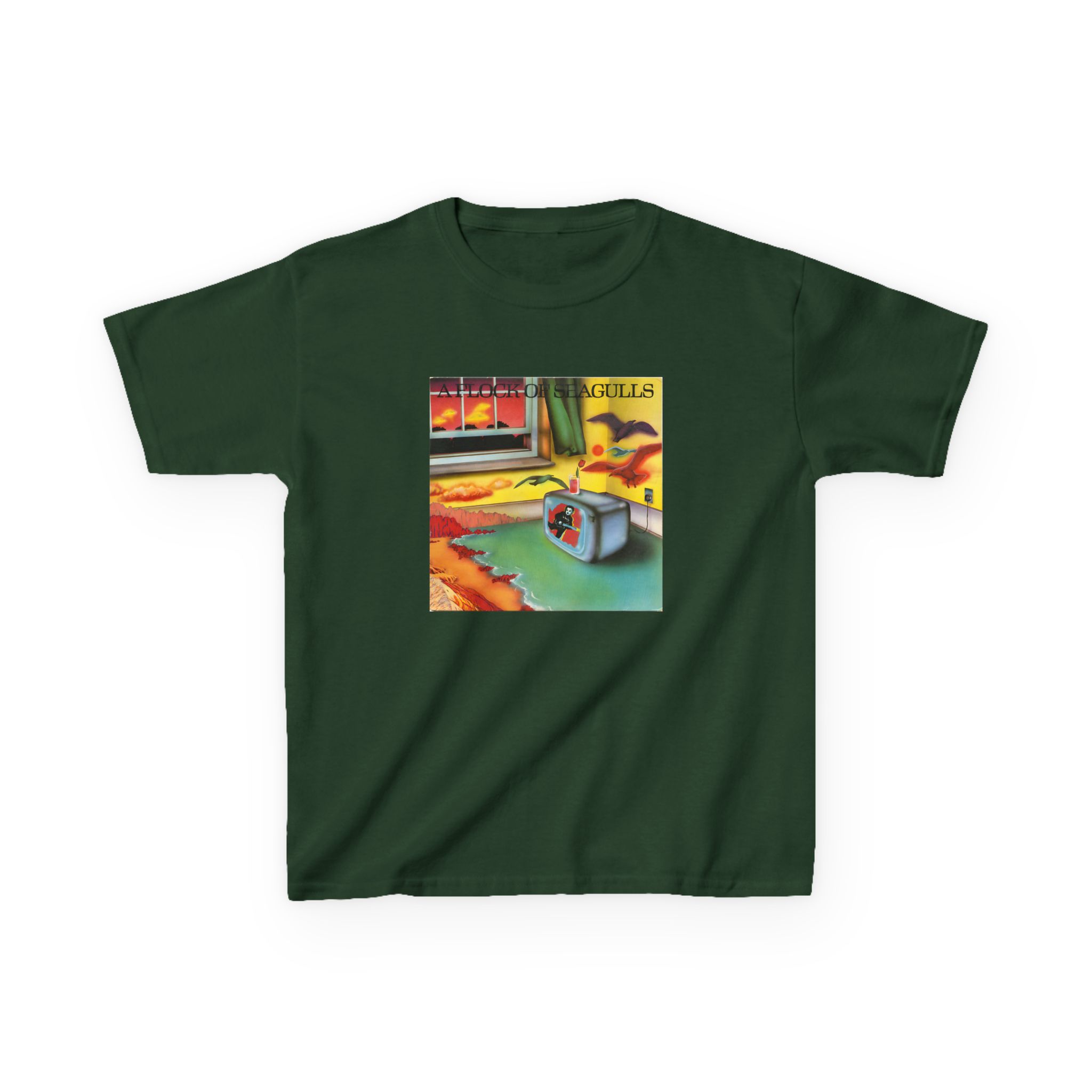 A Flock of Seagulls Original Album Cover Kids Heavy Cotton™ Tee - Image 3