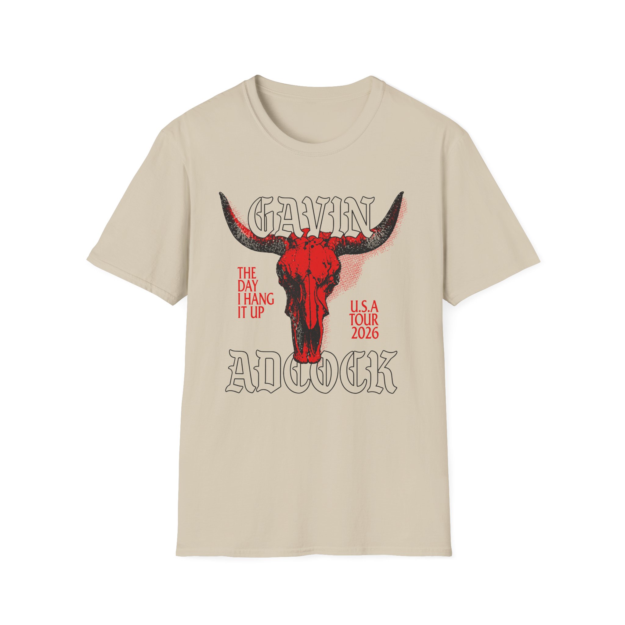 Gavin Adcock Ivory Steerhead Unisex Softstyle T-Shirt - Image 5