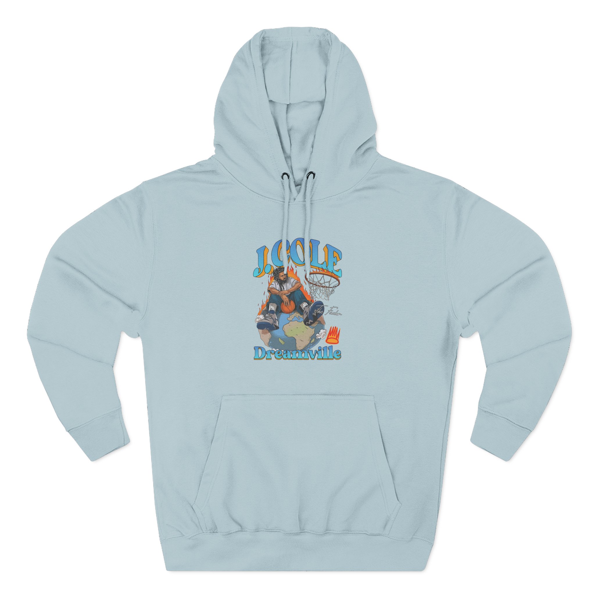 J Cole "Dreamville World" Three-Panel Fleece Hoodie - Image 13