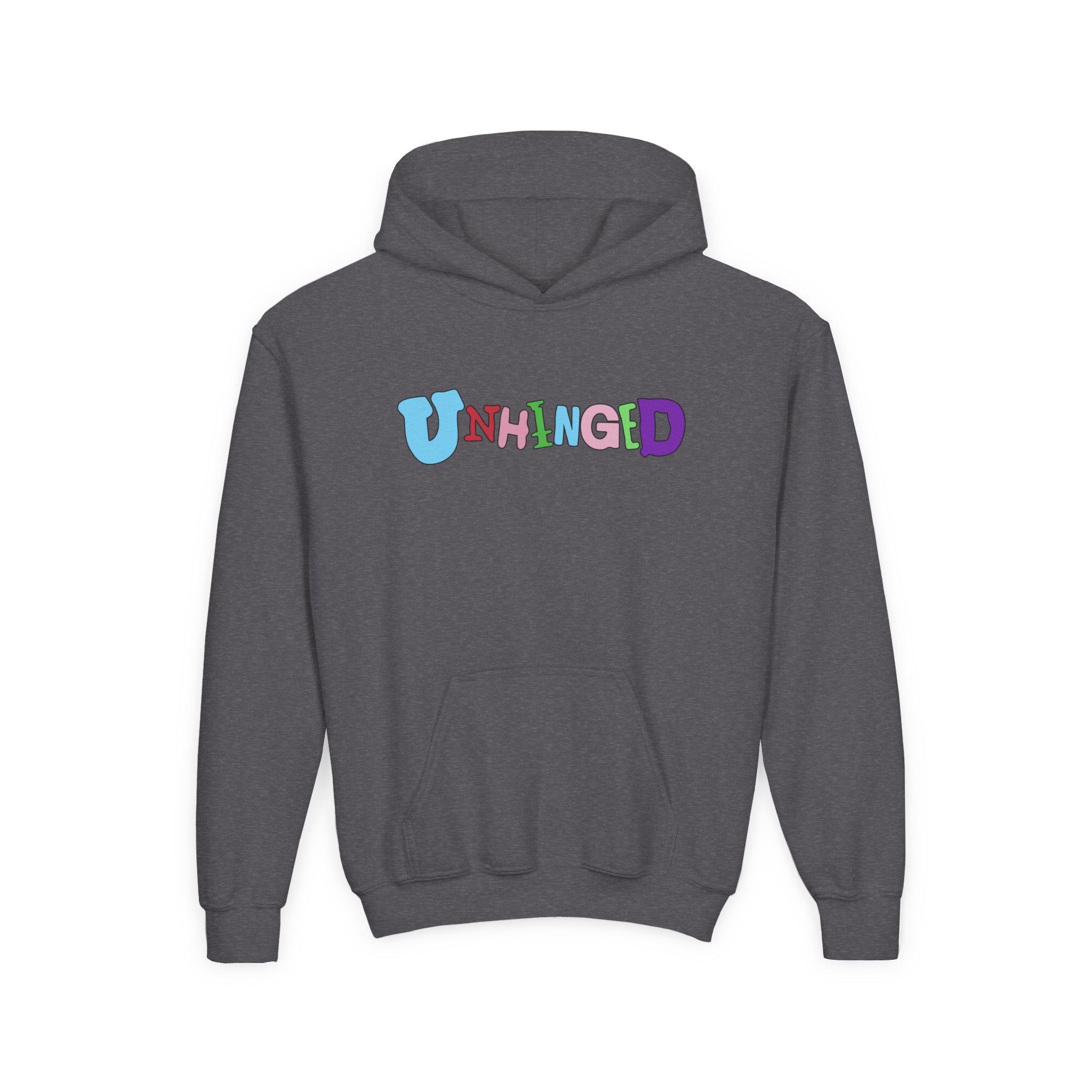 Garrett Watts Unhinged Youth Heavy Blend Hooded Sweatshirt - Image 13