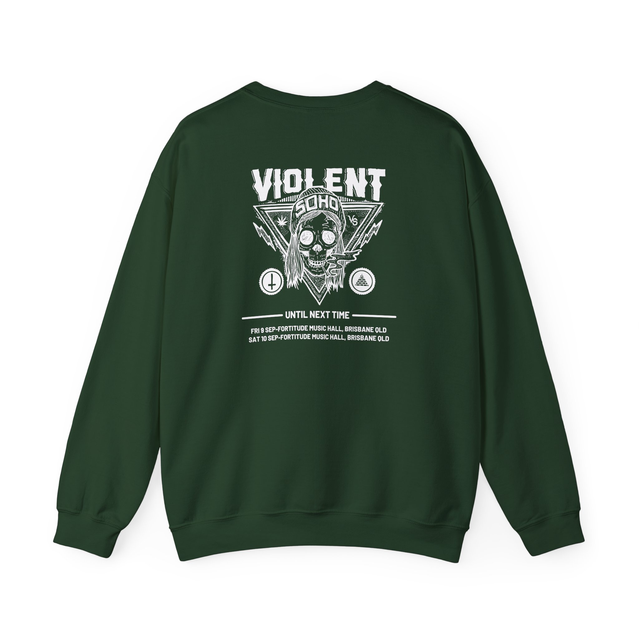 Violent Soho Until Next Time Blazin' Skull Unisex Heavy Blend™ Crewneck Sweatshirt - Image 10