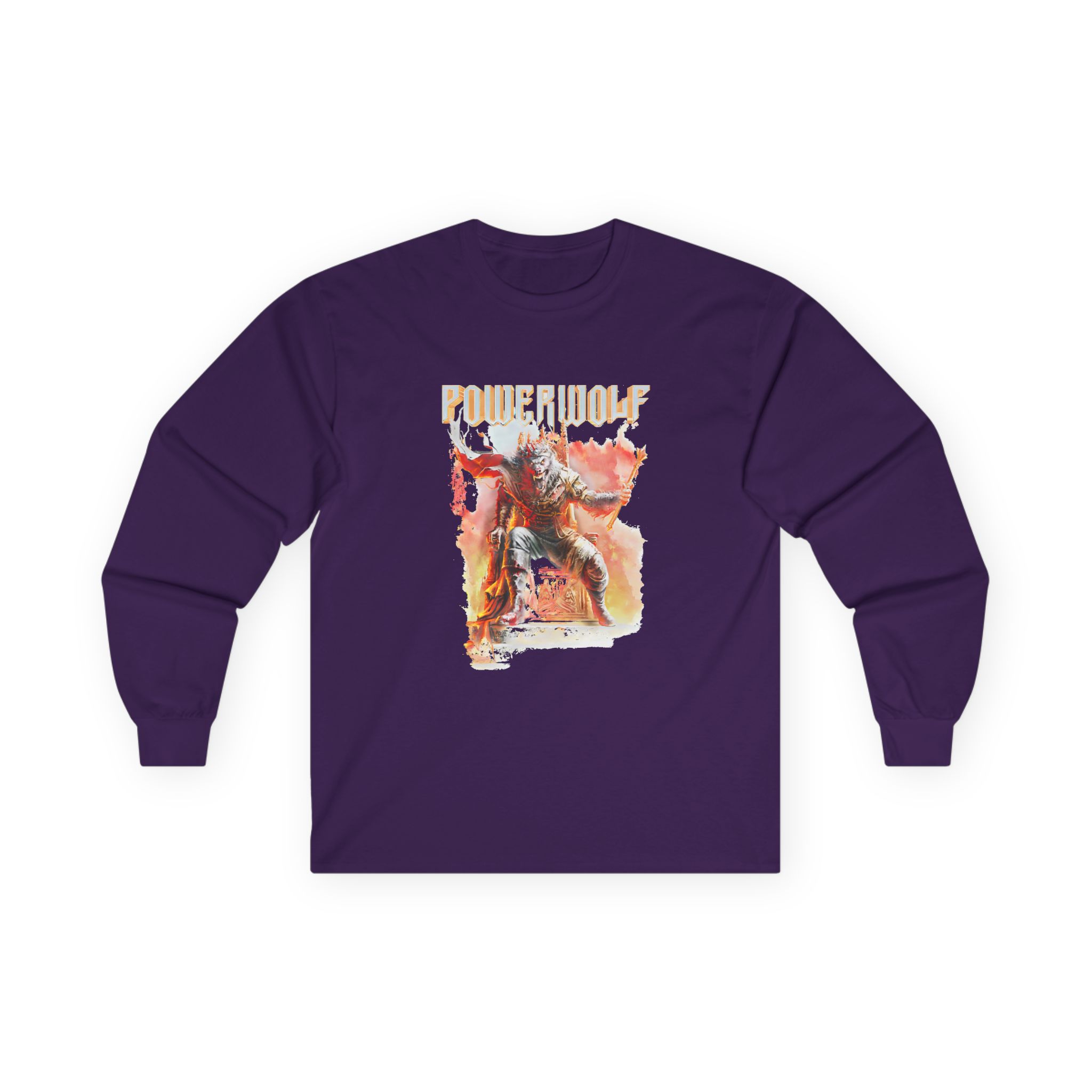 Powerwolf Wake Up The Wicked Cover Unisex Ultra Cotton Long Sleeve Tee - Image 7