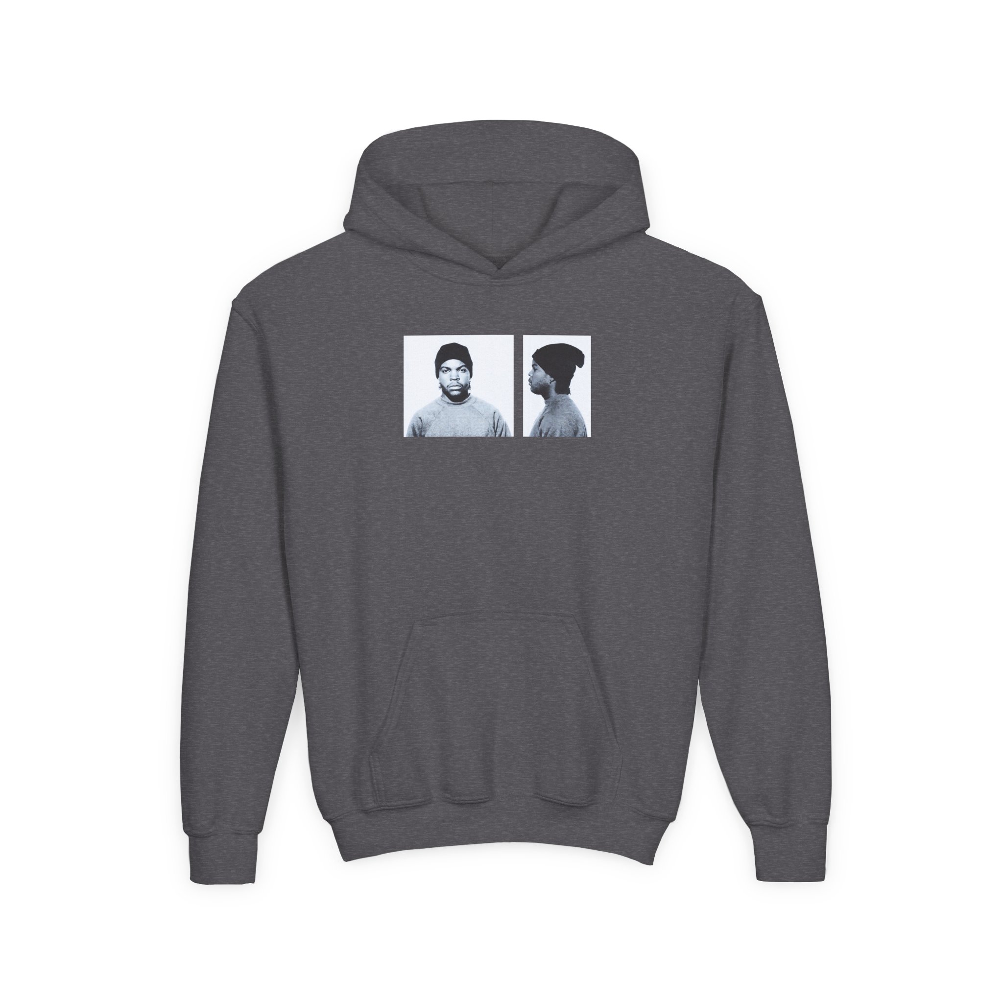 Ice Cube Mug Shot Youth Heavy Blend Hooded Sweatshirt - Image 7