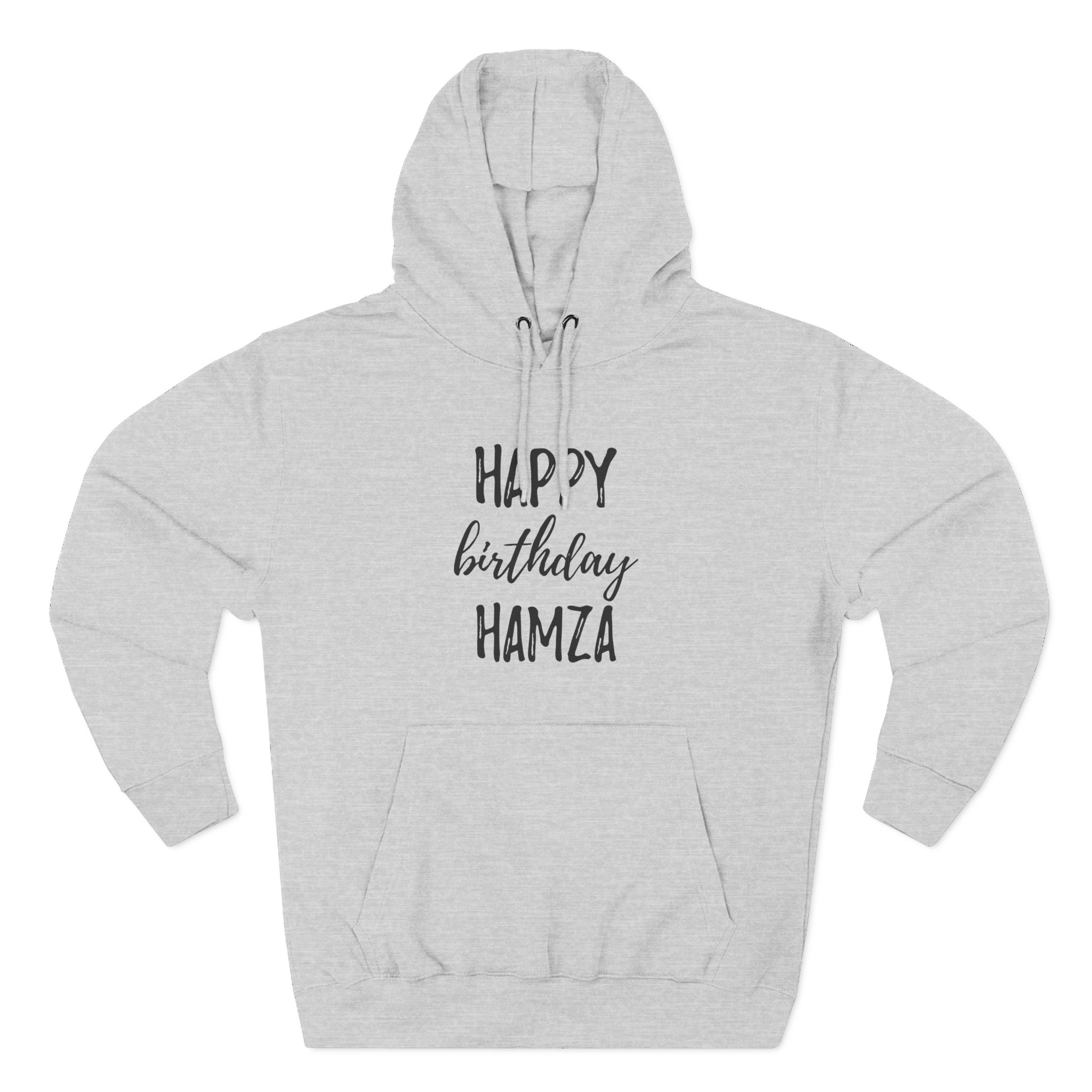 Hamza Happy Birthday Three-panel Fleece Hoodie - Image 3