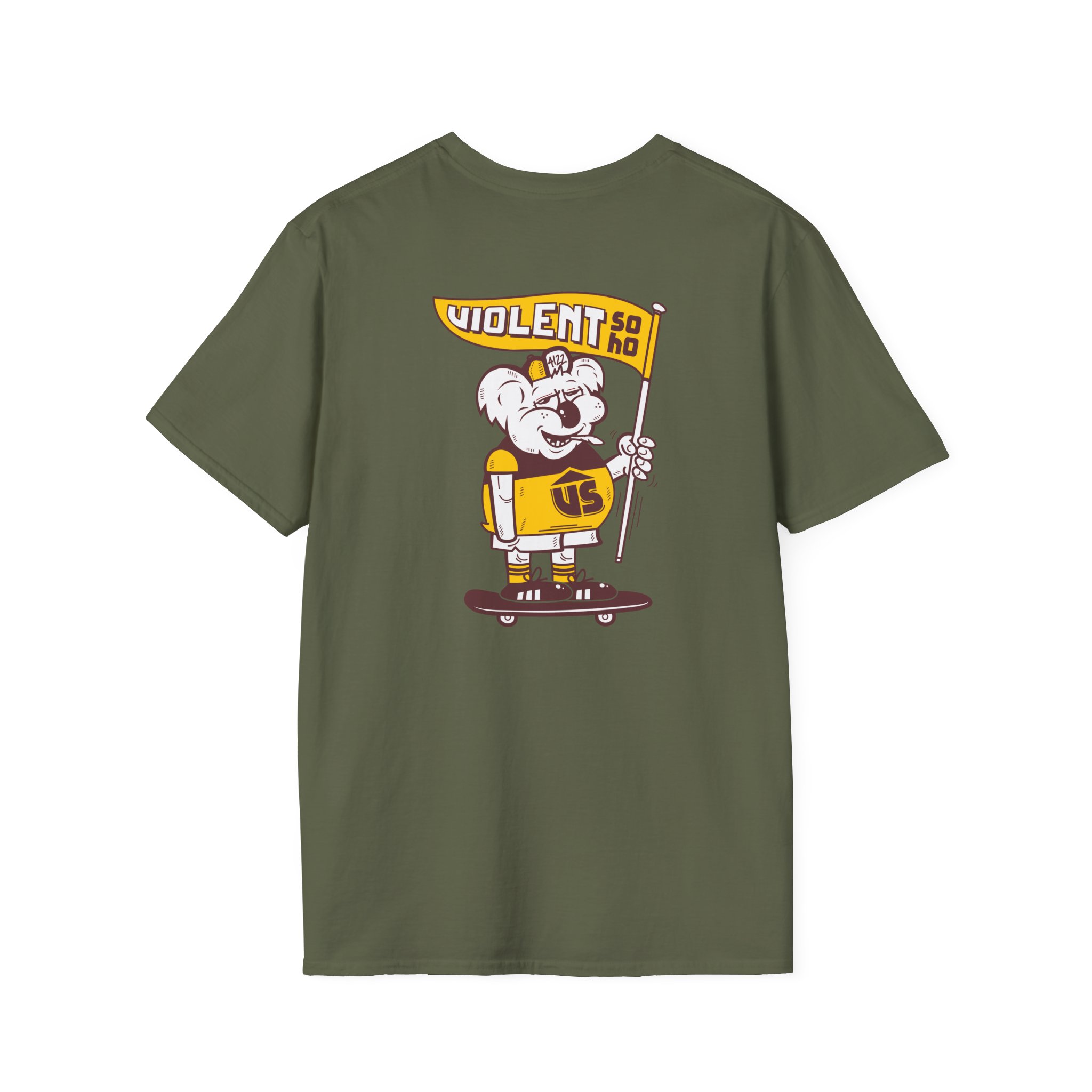 Violent Soho Brisbane Bears Unisex Softstyle T-Shirt - Image 16