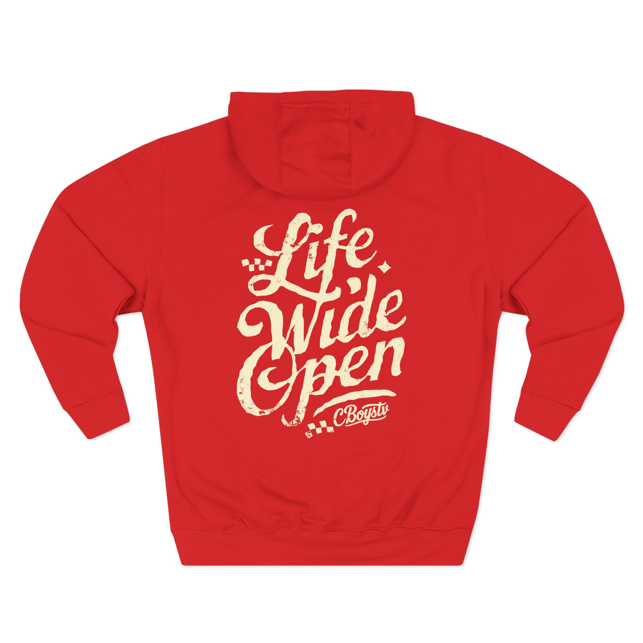 Cboystv Tan Script Three-Panel Fleece Hoodie - Image 14