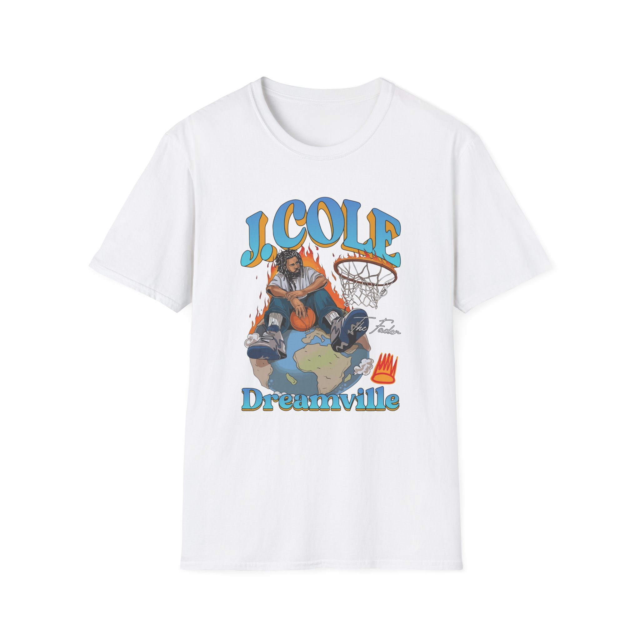 J Cole "Dreamville World" Unisex Softstyle T-shirt - Image 3