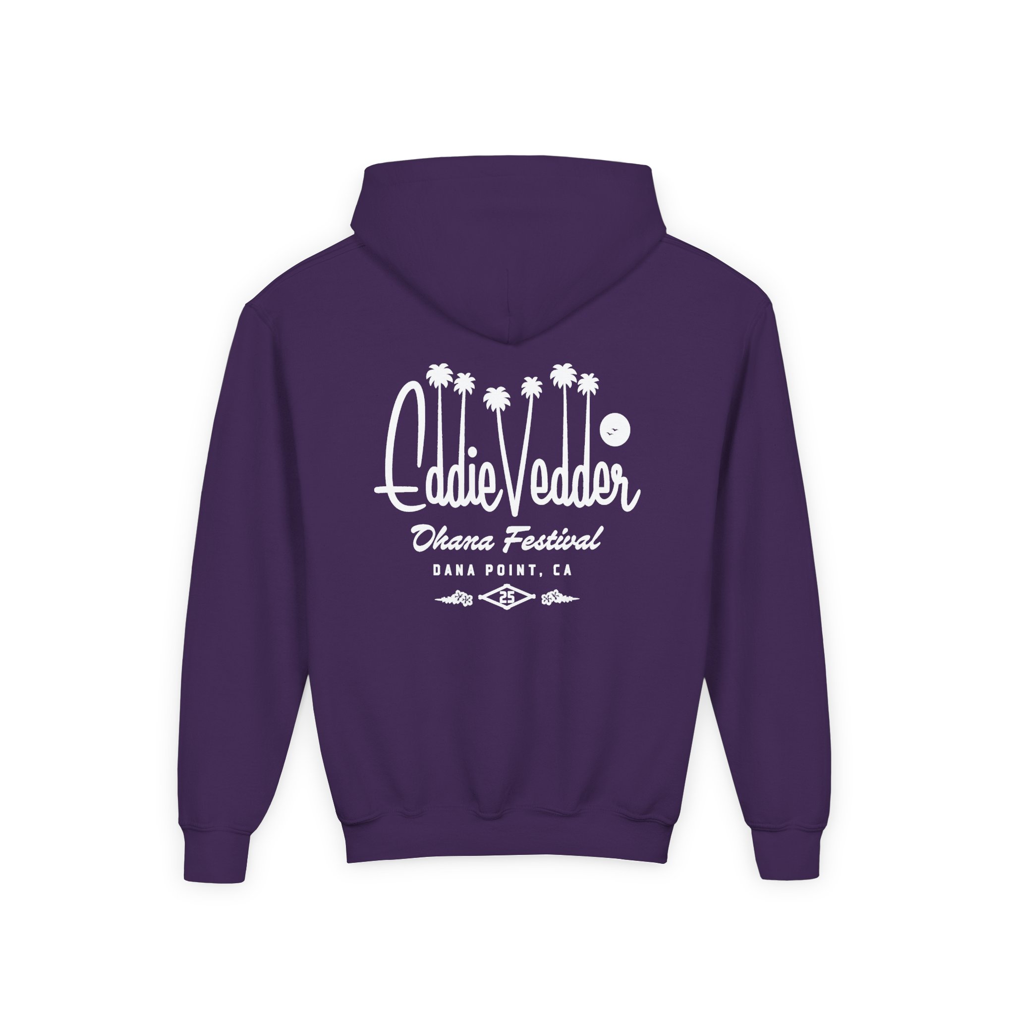 Eddie Vedder Palm Script Youth Heavy Blend Hooded Sweatshirt - Image 14