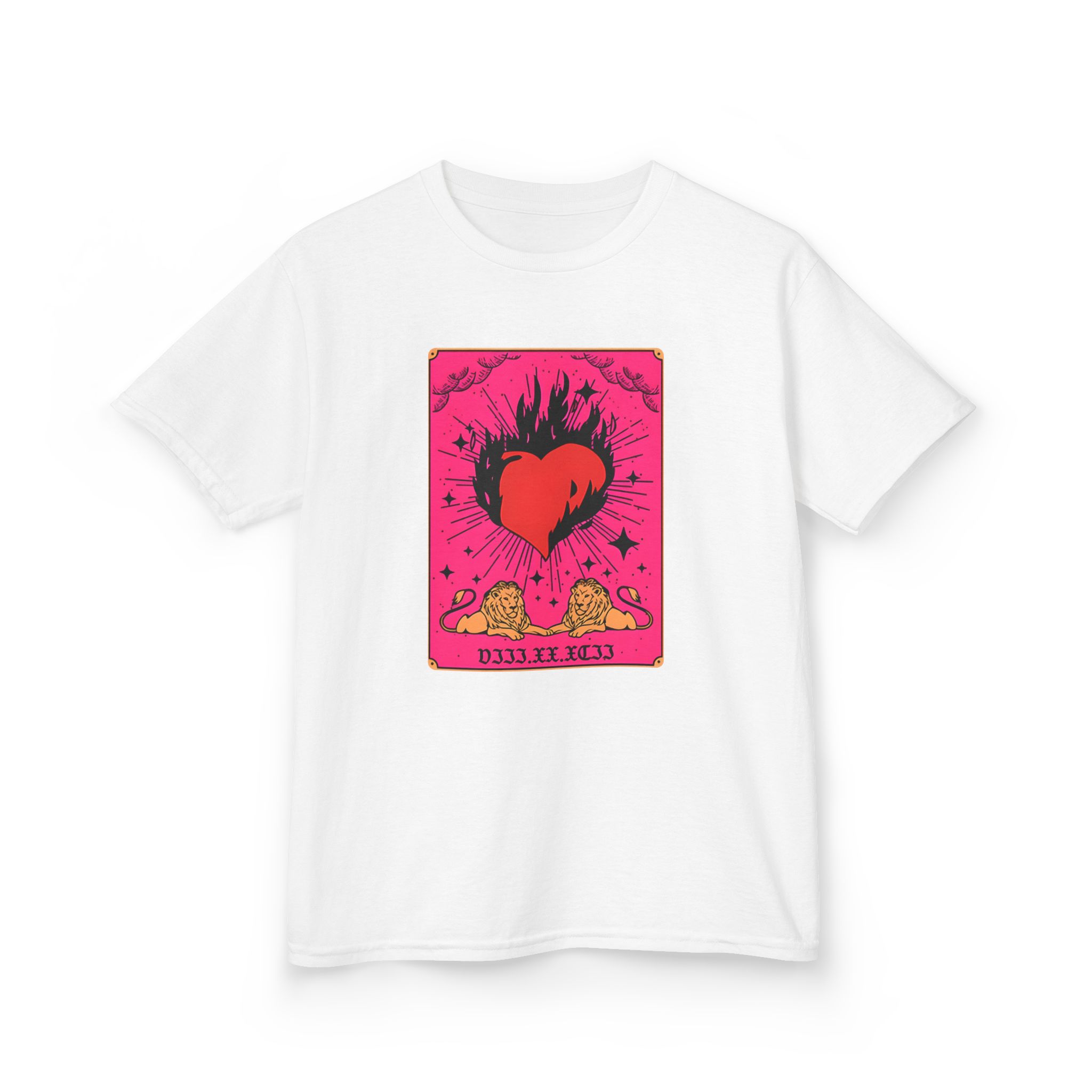 D L Burning Heart Kids Heavy Cotton™ Tee