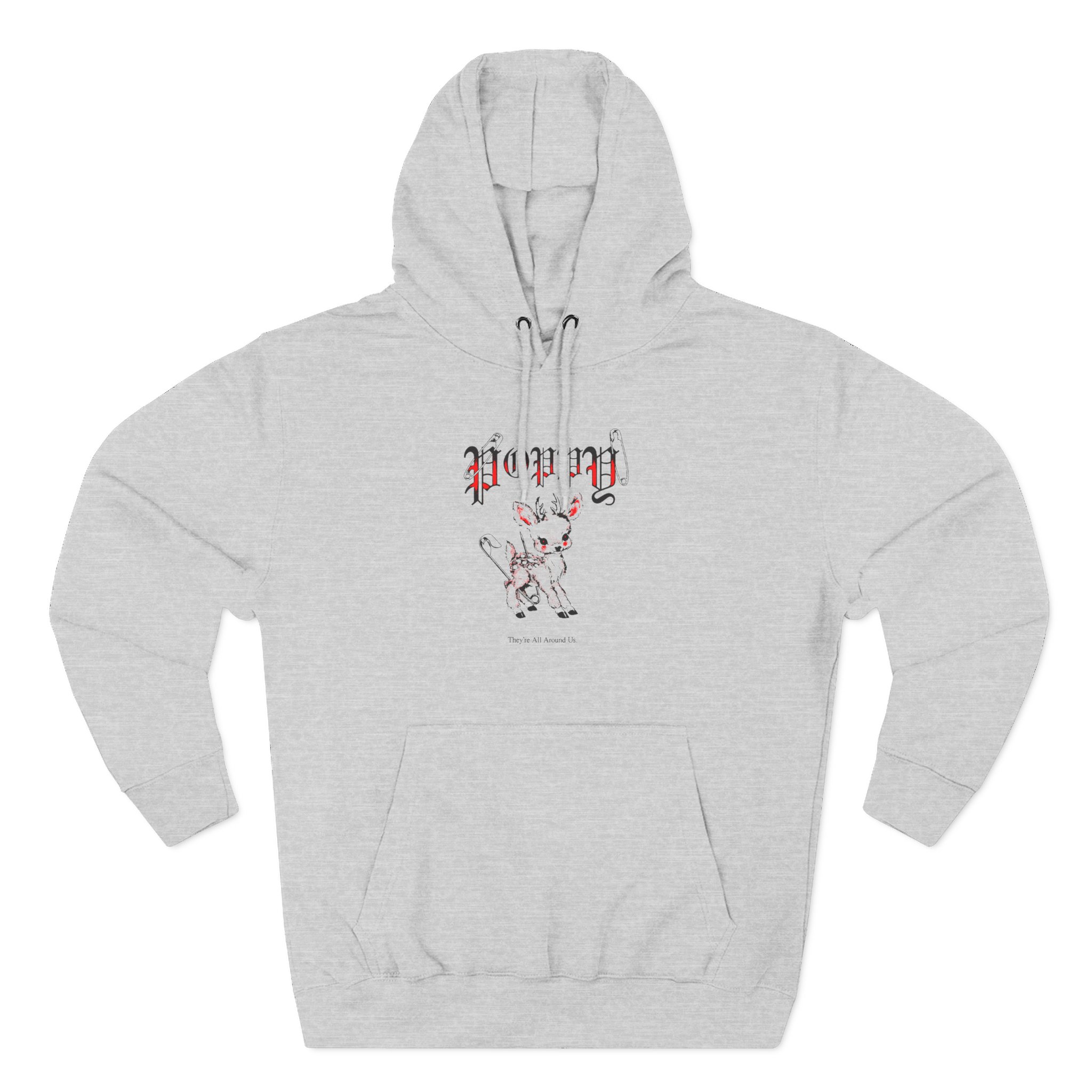 Poppy Deer Three-Panel Fleece Hoodie - Image 3