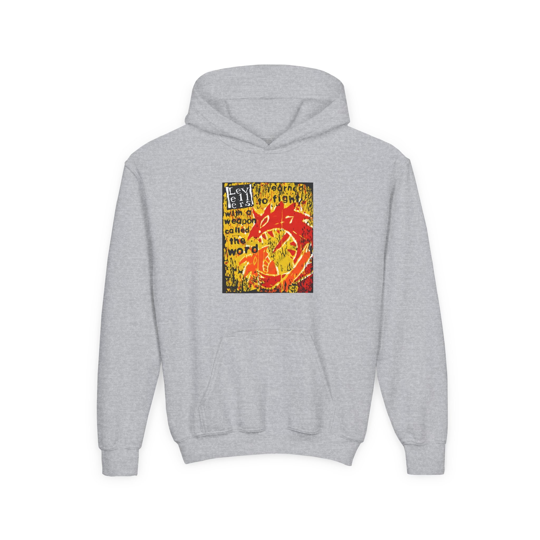 Levellers a Weapon Called the Word Youth Heavy Blend Hooded Sweatshirt - Image 3
