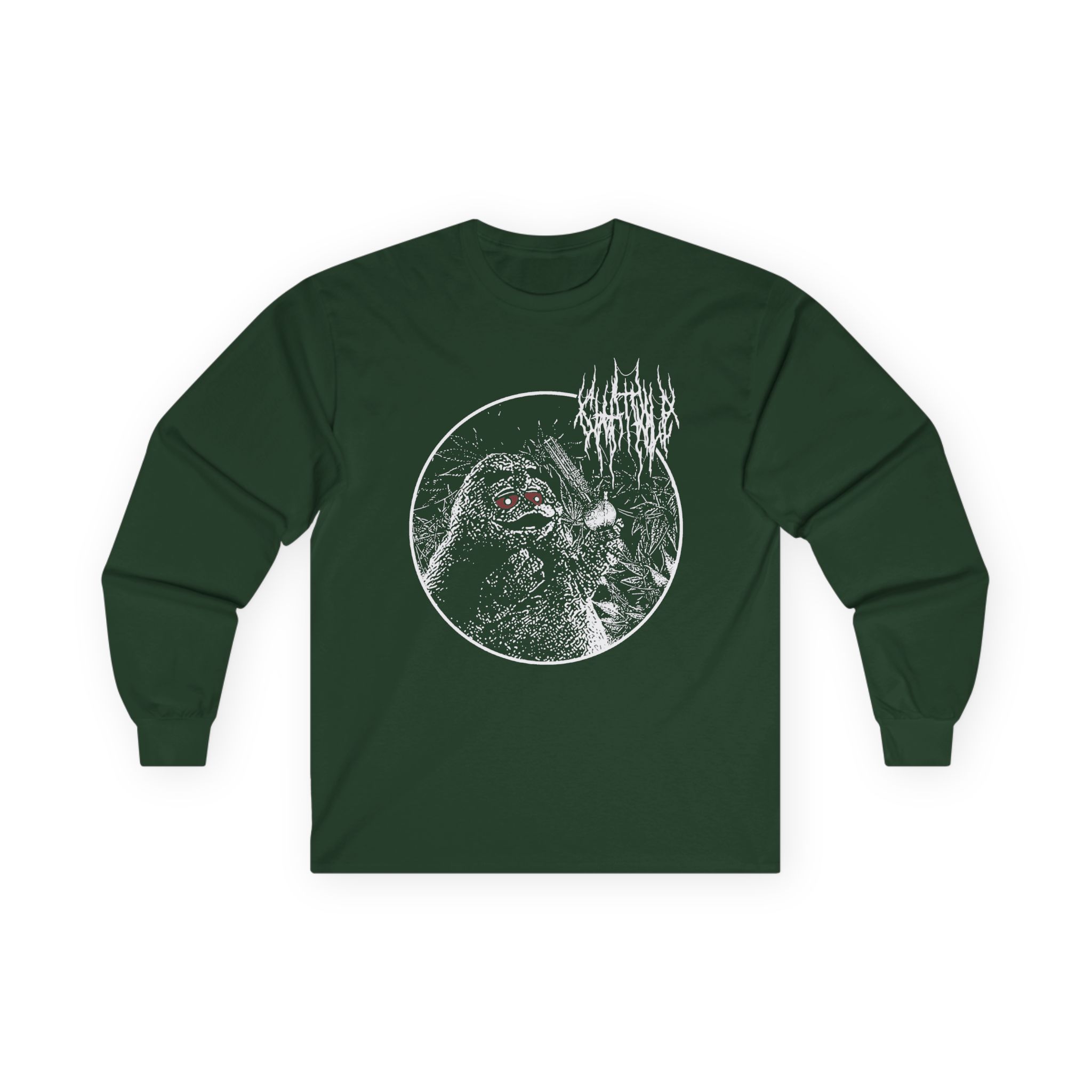 Chat Pile Grim Guy Smoking Weed Unisex Ultra Cotton Long Sleeve Tee - Image 7