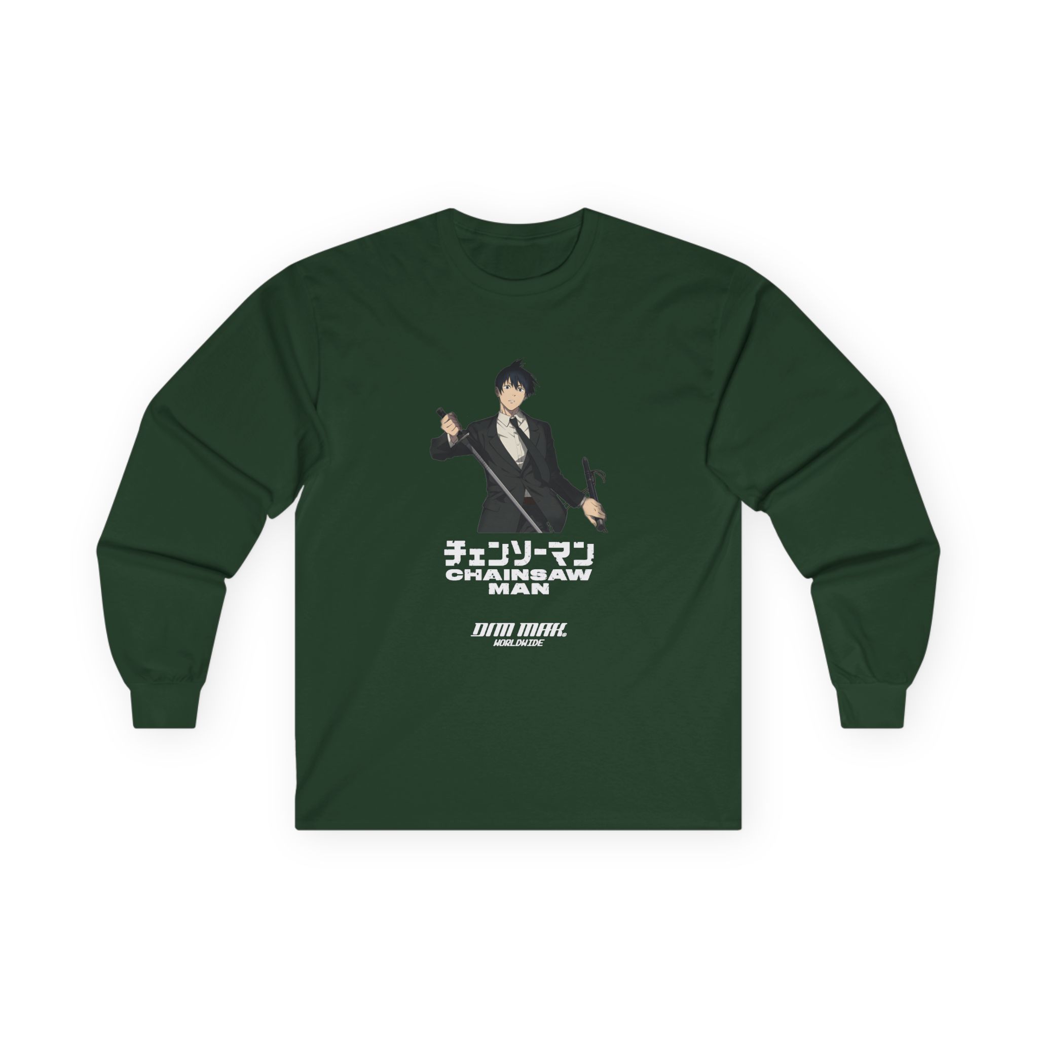 Chainsaw Man X Dim Mak Aki Unisex Ultra Cotton Long Sleeve Tee - Image 7