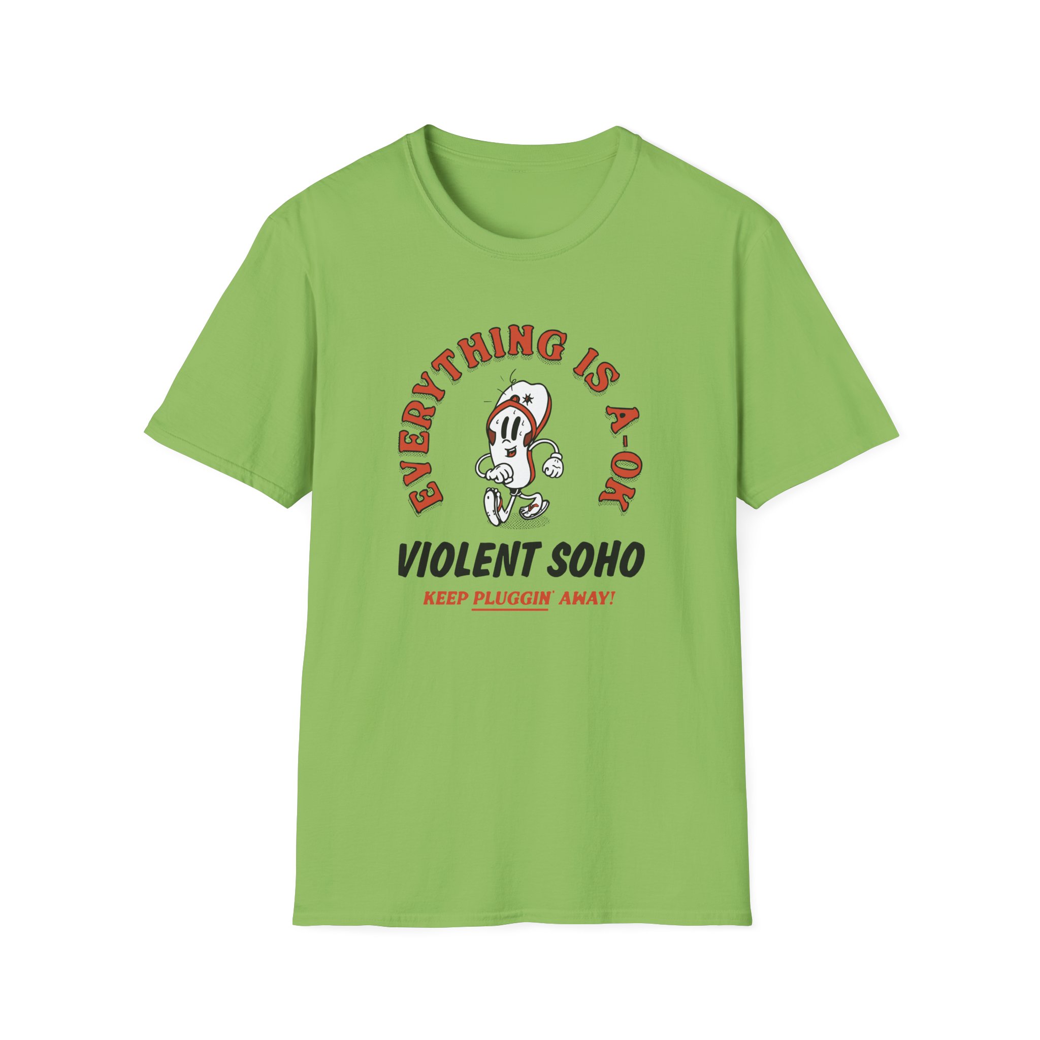 Violent Soho Keep on Pluggin Unisex Softstyle T-Shirt - Image 13