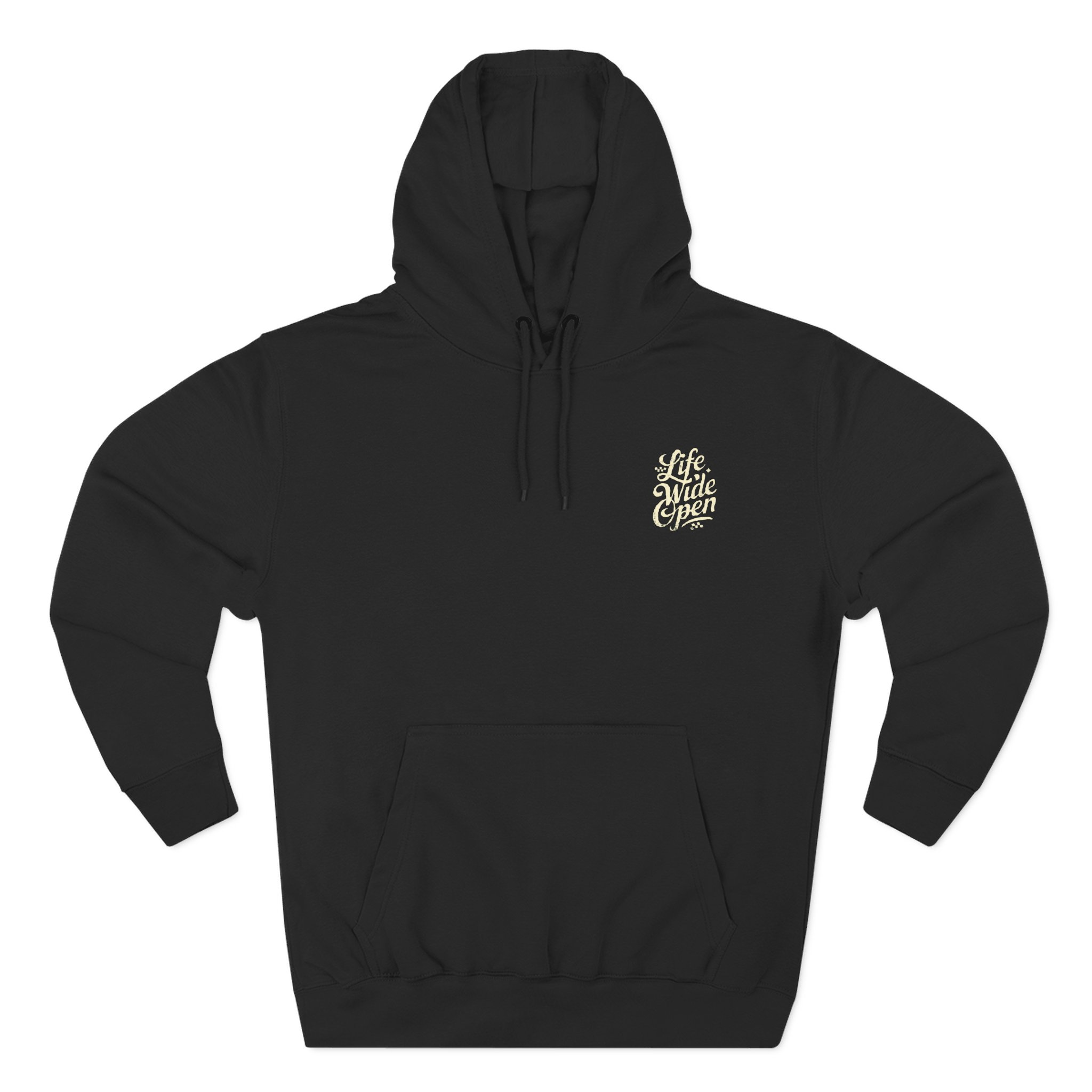 Cboystv Tan Script Three-Panel Fleece Hoodie
