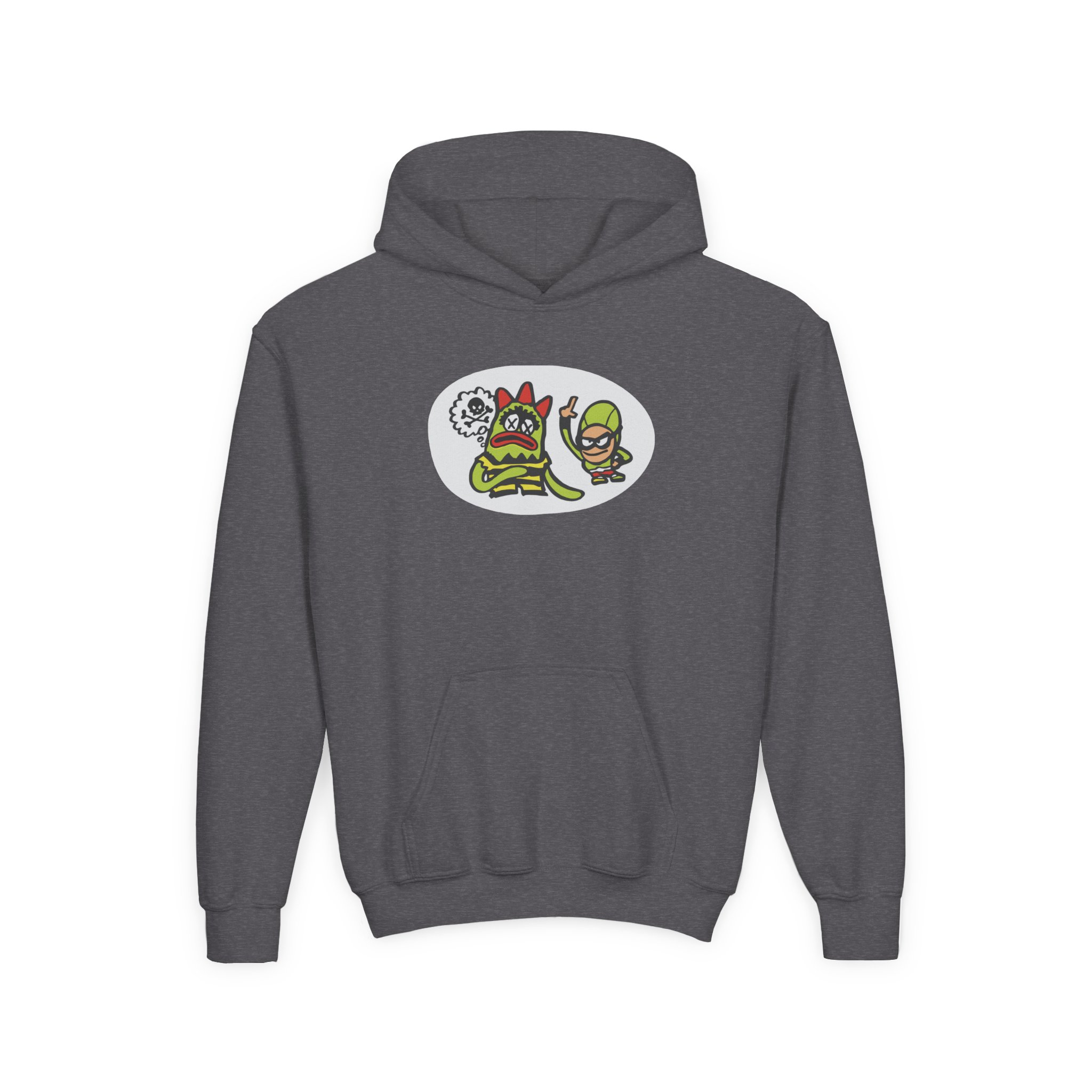 The Aquabats Bat Commander Youth Heavy Blend Hooded Sweatshirt - Image 7