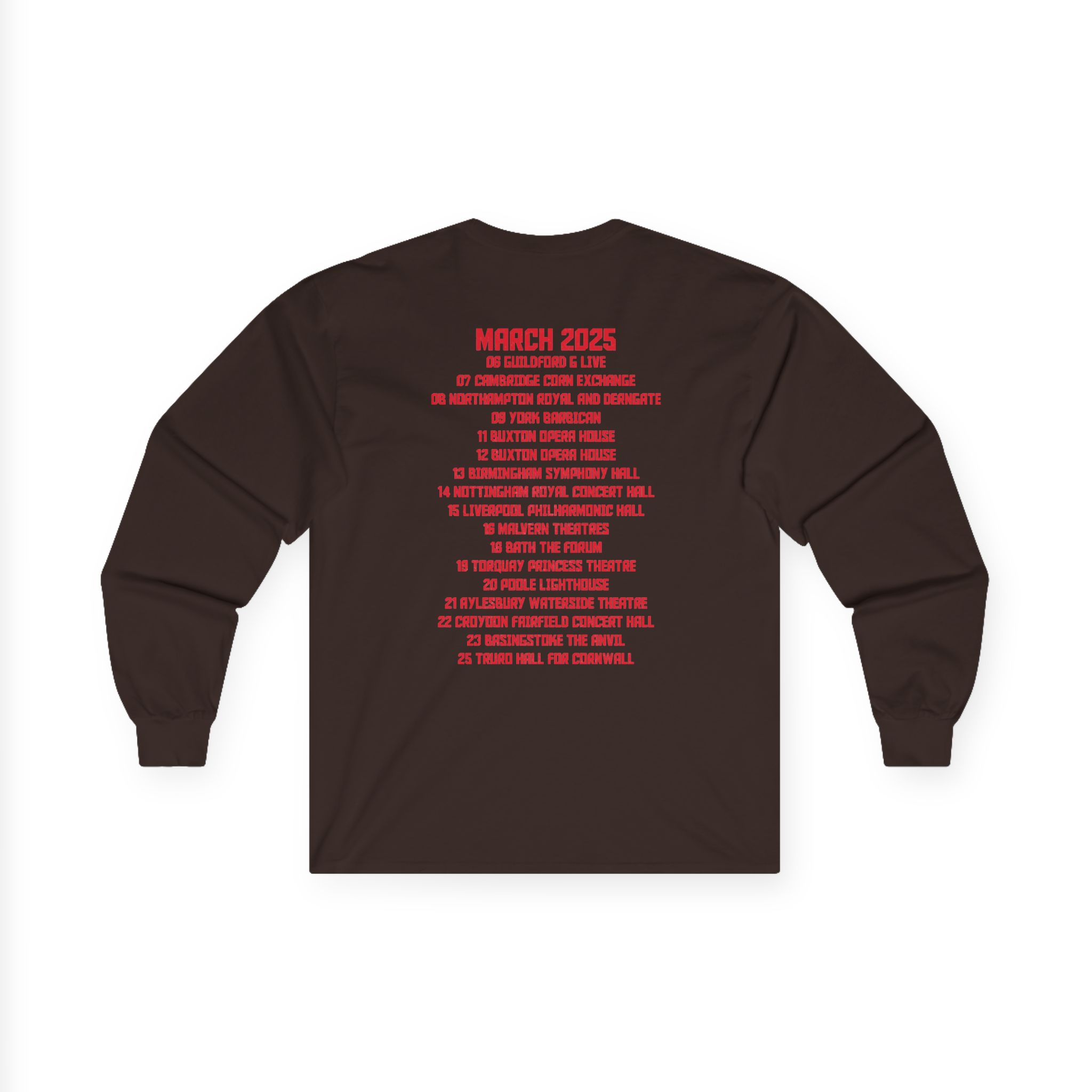 Levellers 2025 March We the Collective Tour Unisex Ultra Cotton Long Sleeve Tee - Image 4