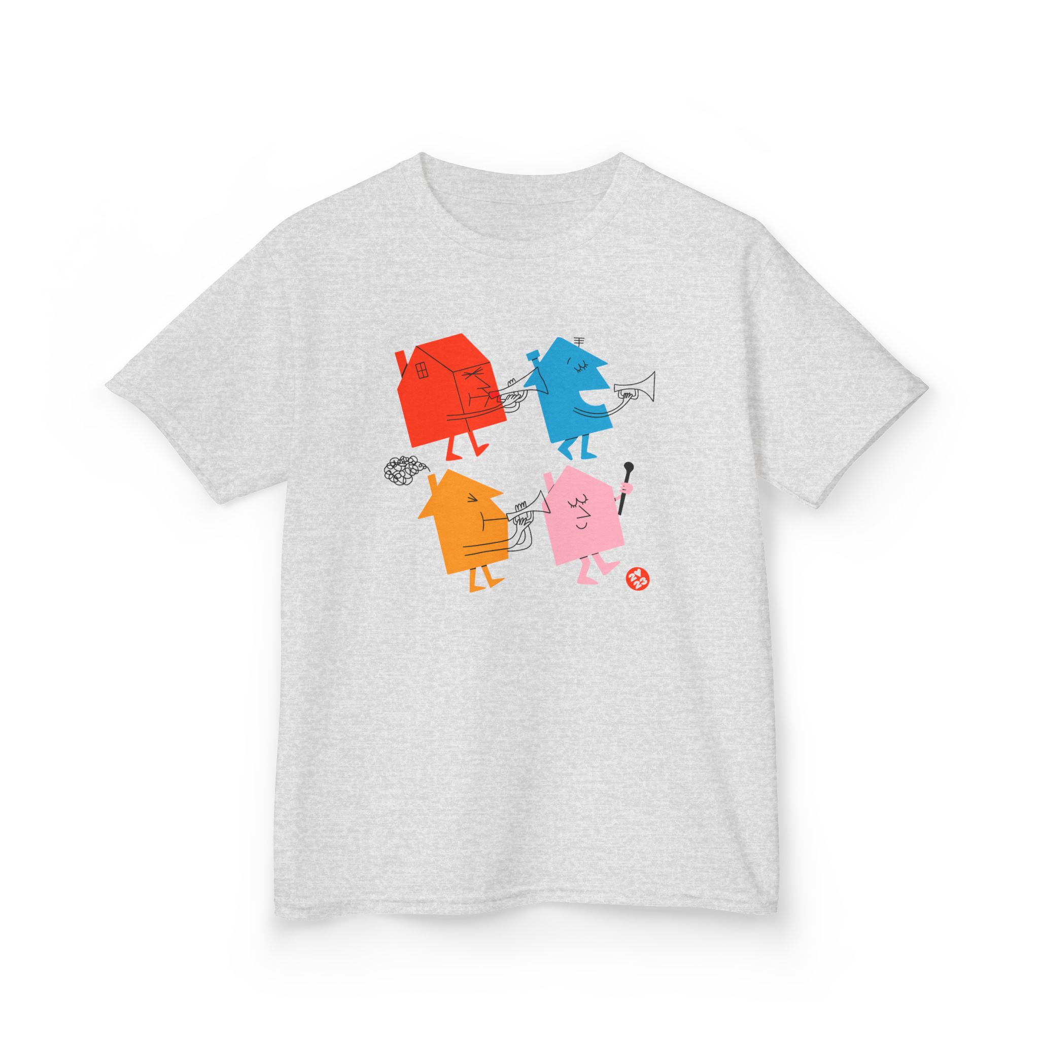 Love on Tour 4 Houses Raglan Kids Heavy Cotton™ Tee - Image 3