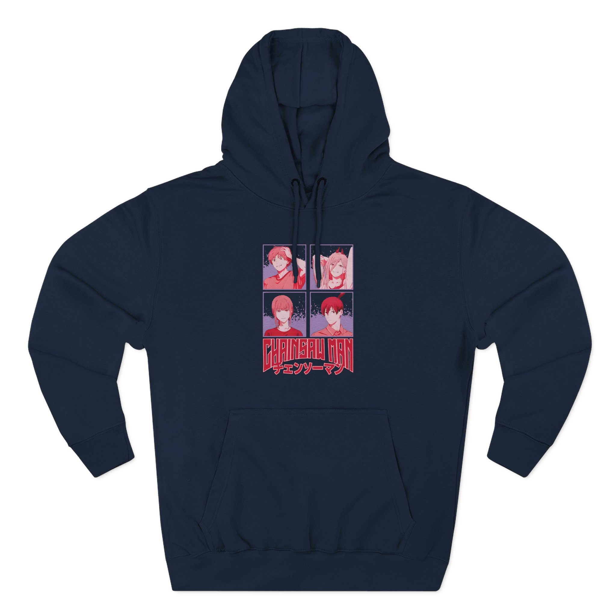 Chainsaw Man Tonal Group Three-panel Fleece Hoodie - Image 7