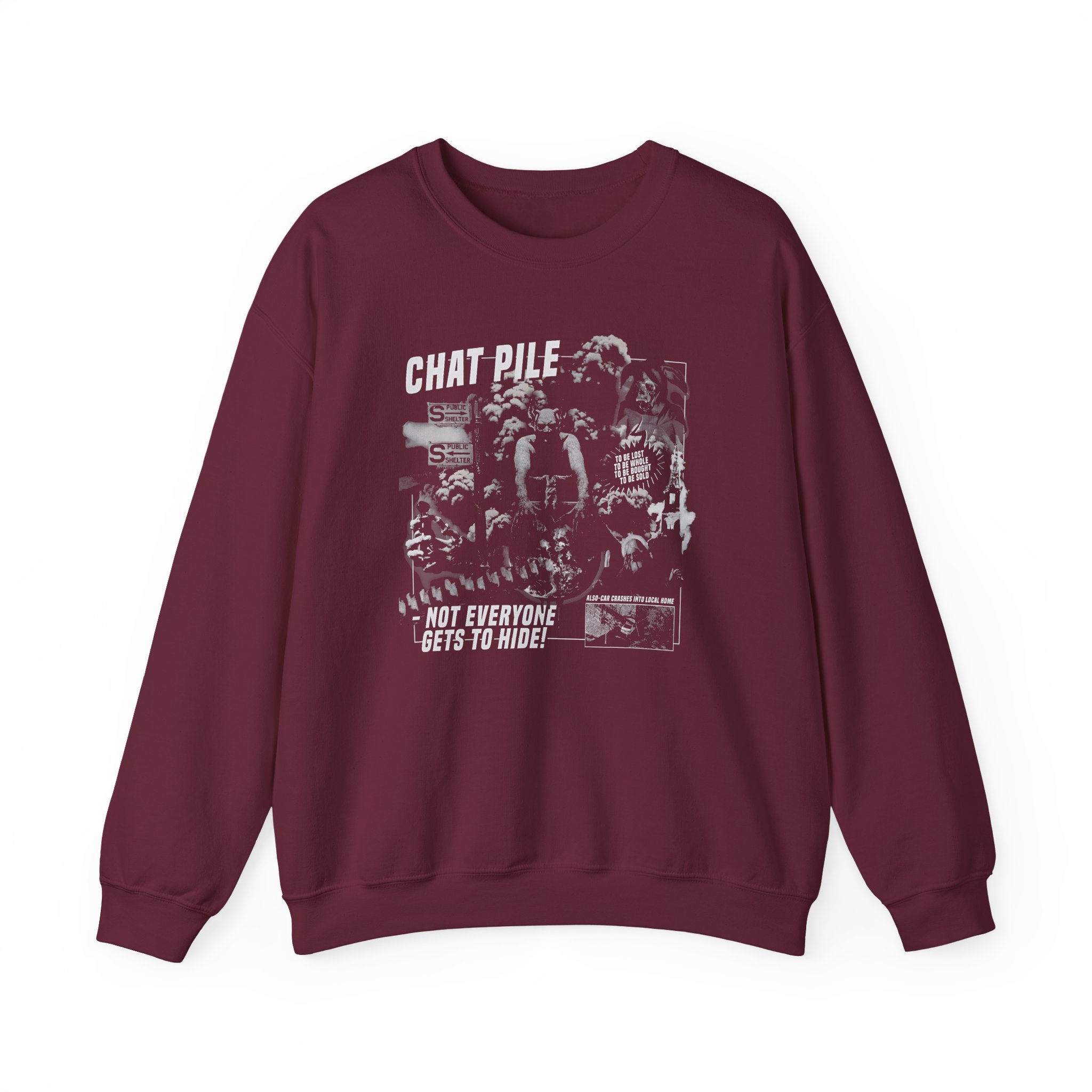 Chat Pile Weekly World News Unisex Heavy Blend™ Crewneck Sweatshirt - Image 3