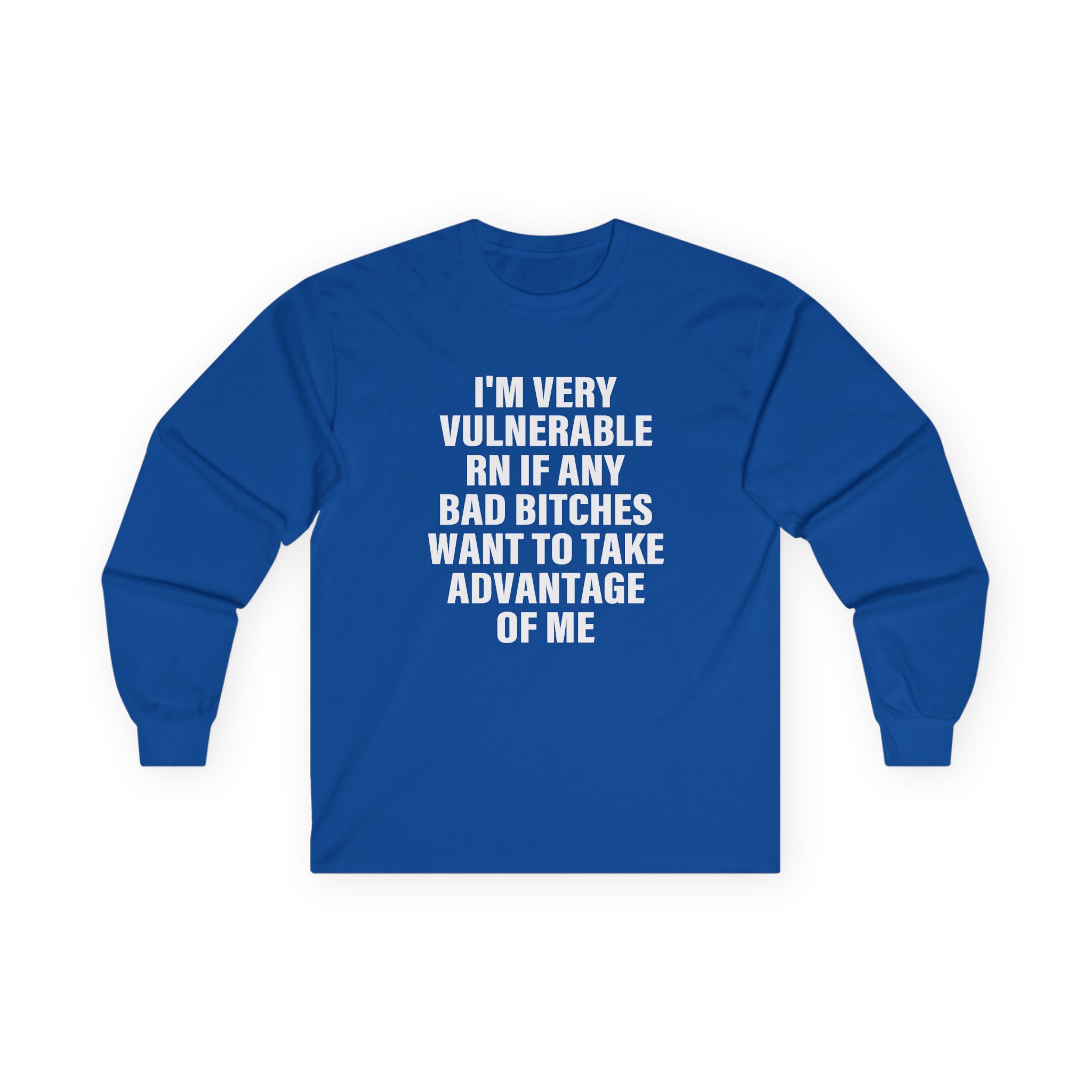 Dom Dolla I'm Very Vulnerable Rn if Any Bad Bitches Want to Take Advantage of Me Unisex Ultra Cotton Long Sleeve Tee - Image 11