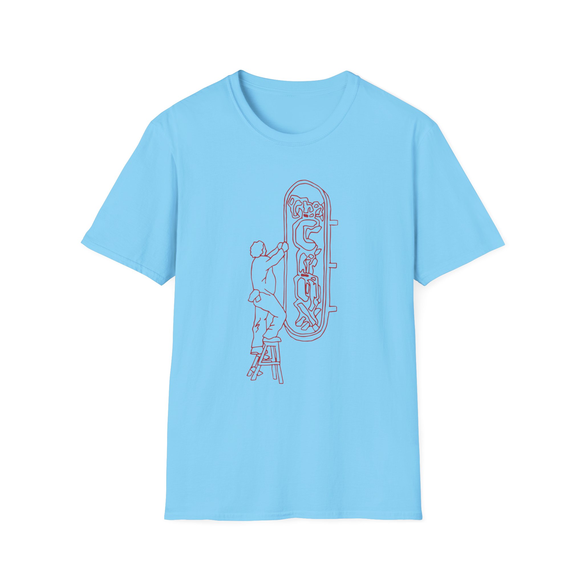 Djo The Crux Sign Ringer Unisex Softstyle T-Shirt - Image 15