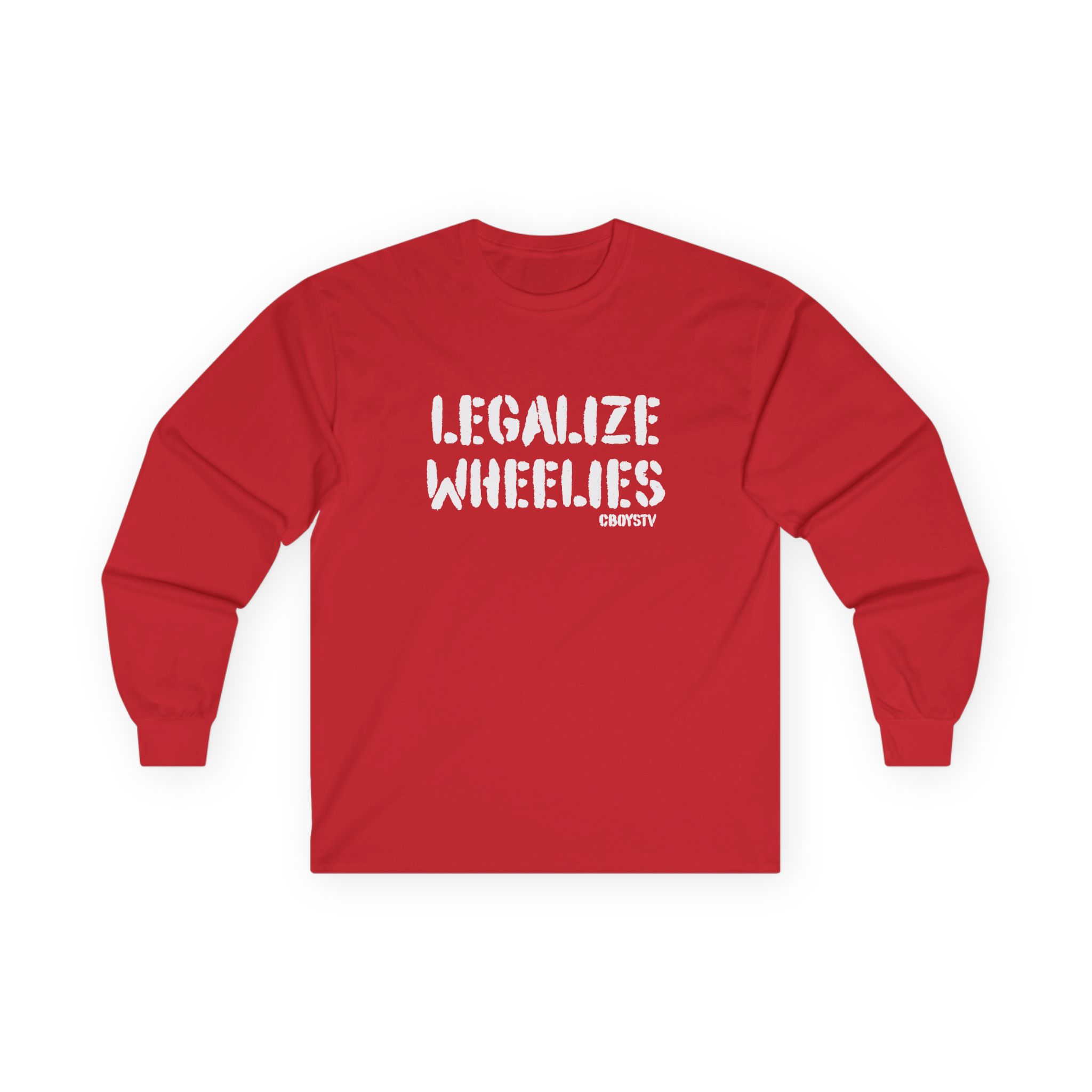 Cboystv Legalize Wheelies Unisex Ultra Cotton Long Sleeve Tee - Image 17