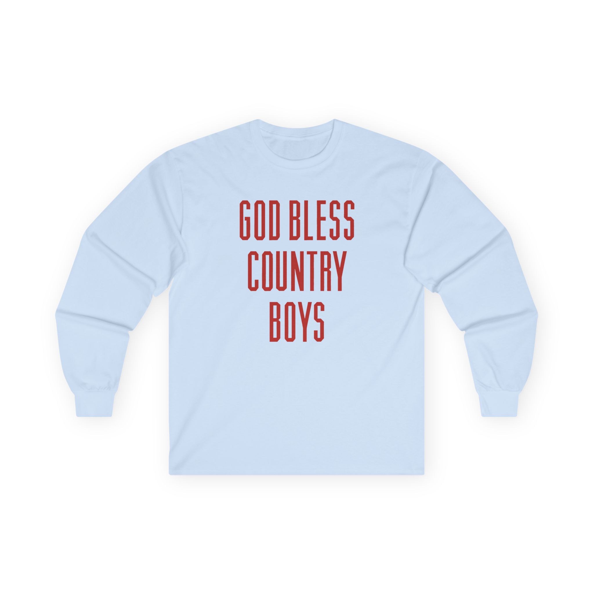 Hd God Bless Country Boys Unisex Ultra Cotton Long Sleeve Tee - Image 9