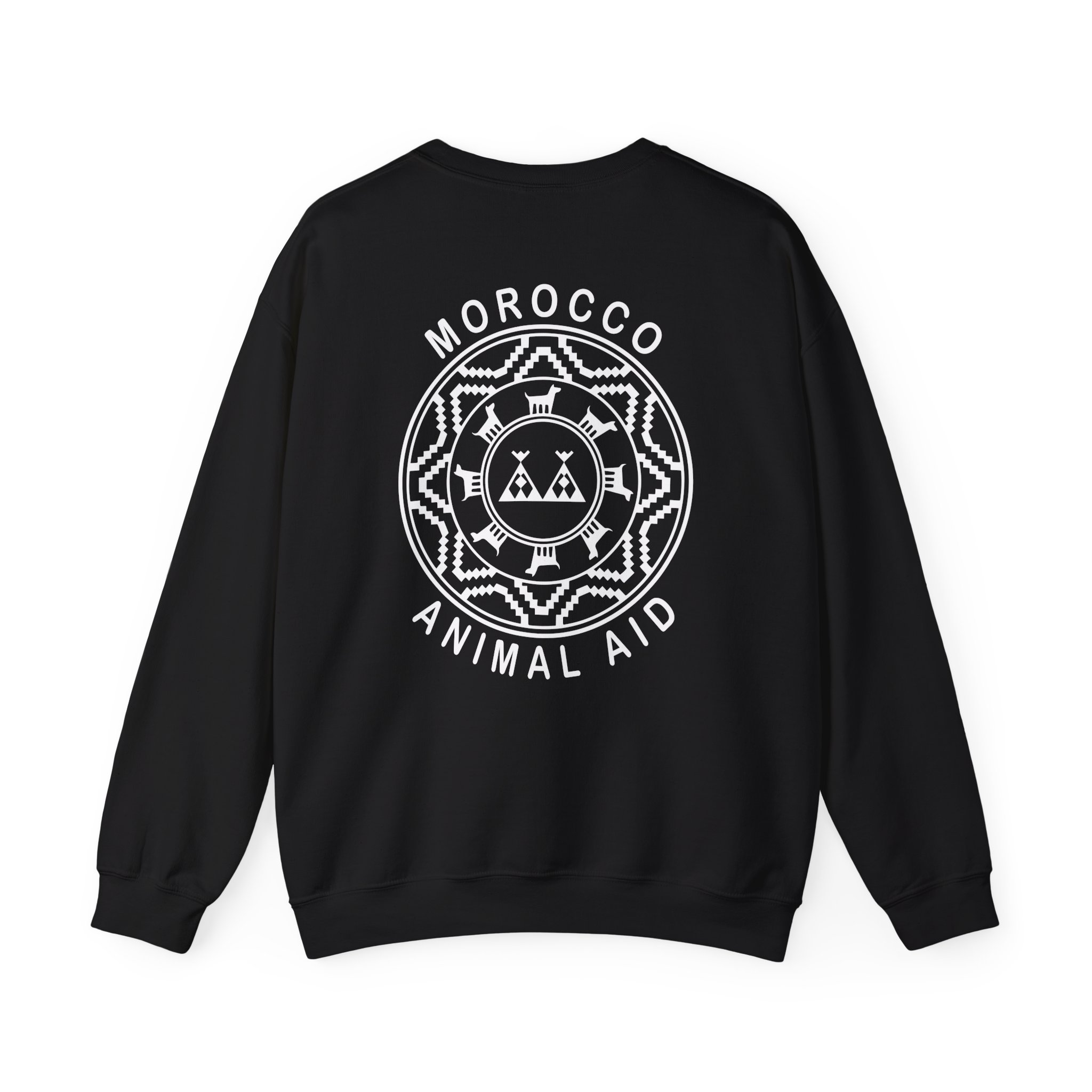 Kinging It Morocco Animal Aid Unisex Heavy Blend™ Crewneck Sweatshirt - Image 2