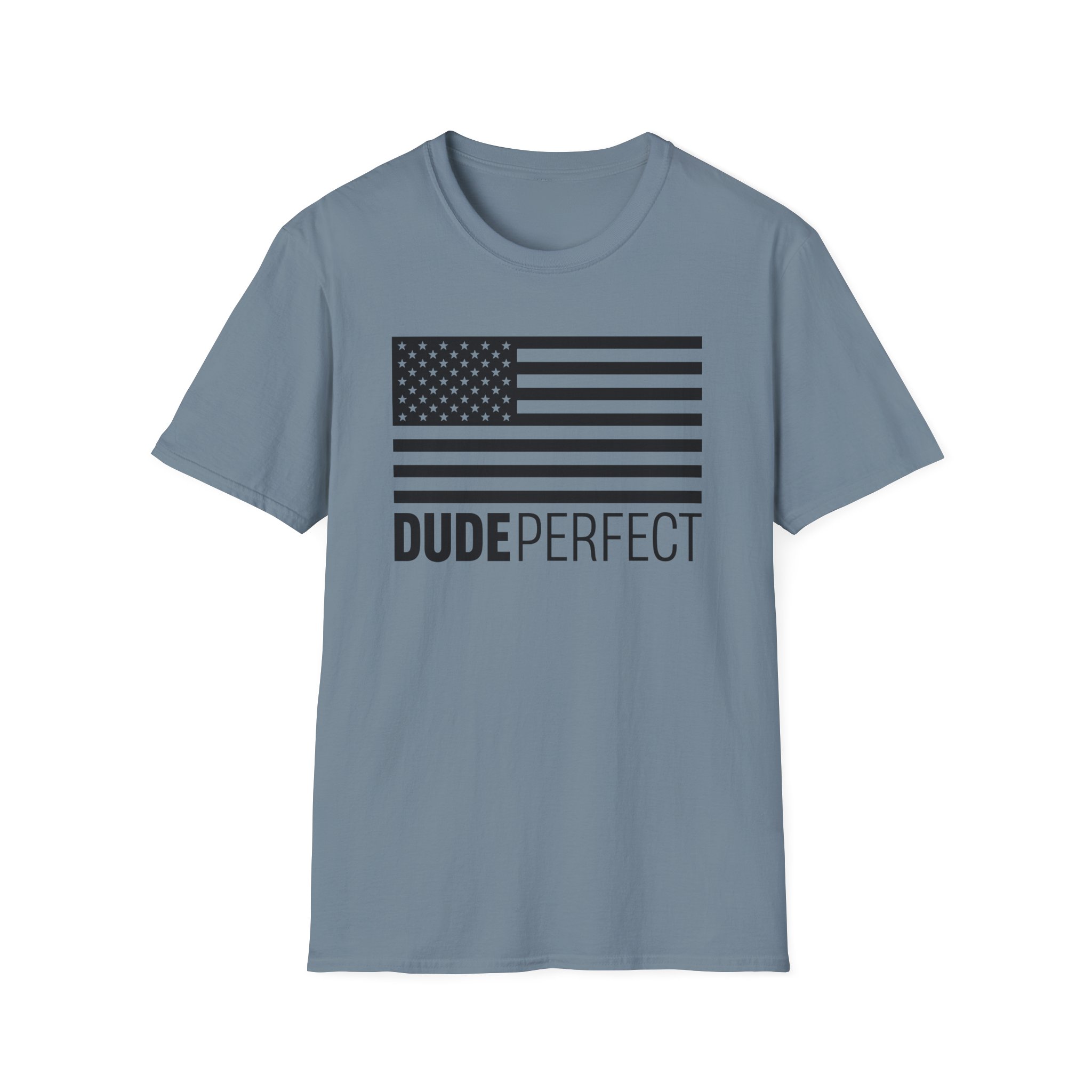 Dude Perfect Tonal Flag Unisex Softstyle T-Shirt - Image 11