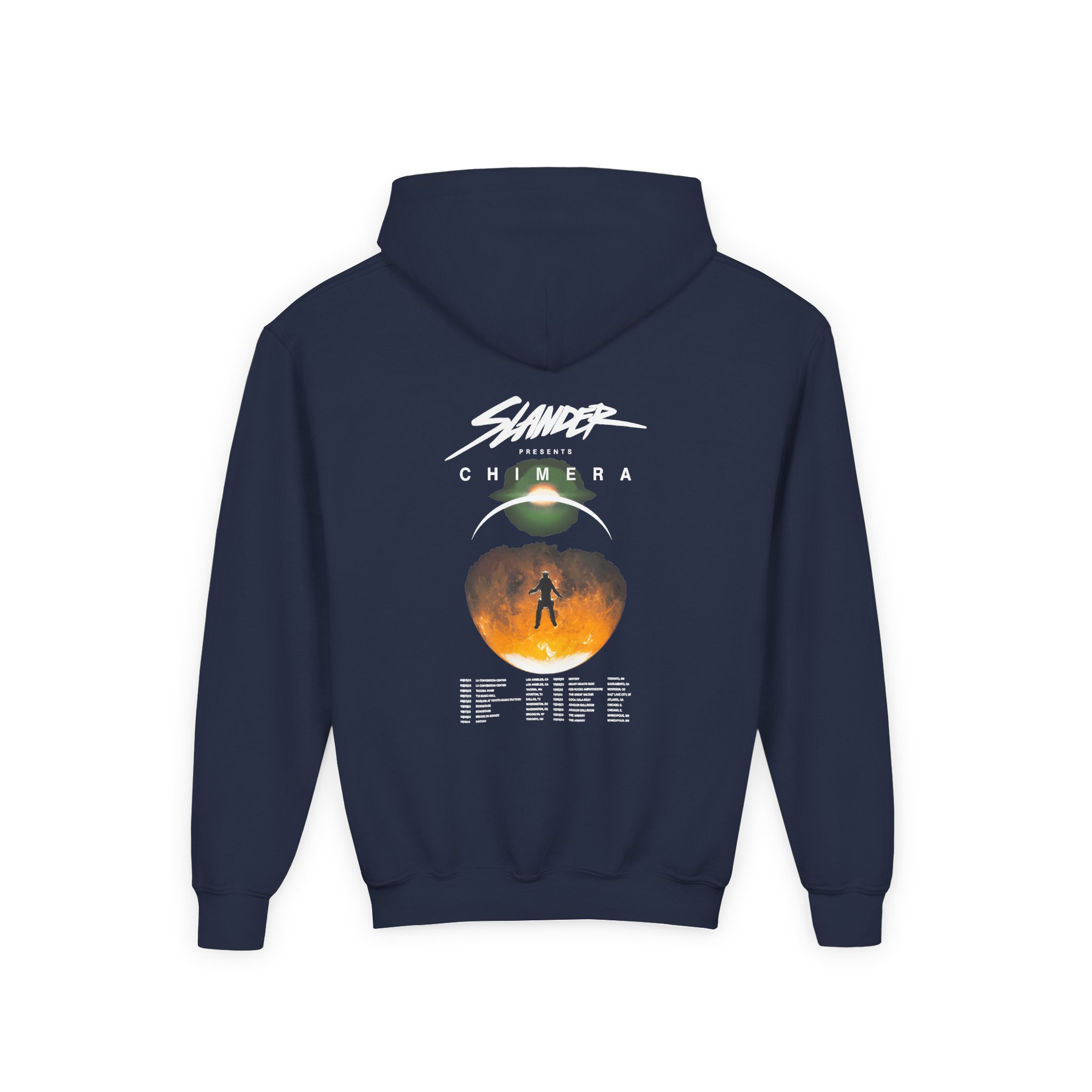 Slander Gud Vibrations Graffiti Youth Heavy Blend Hooded Sweatshirt - Image 6