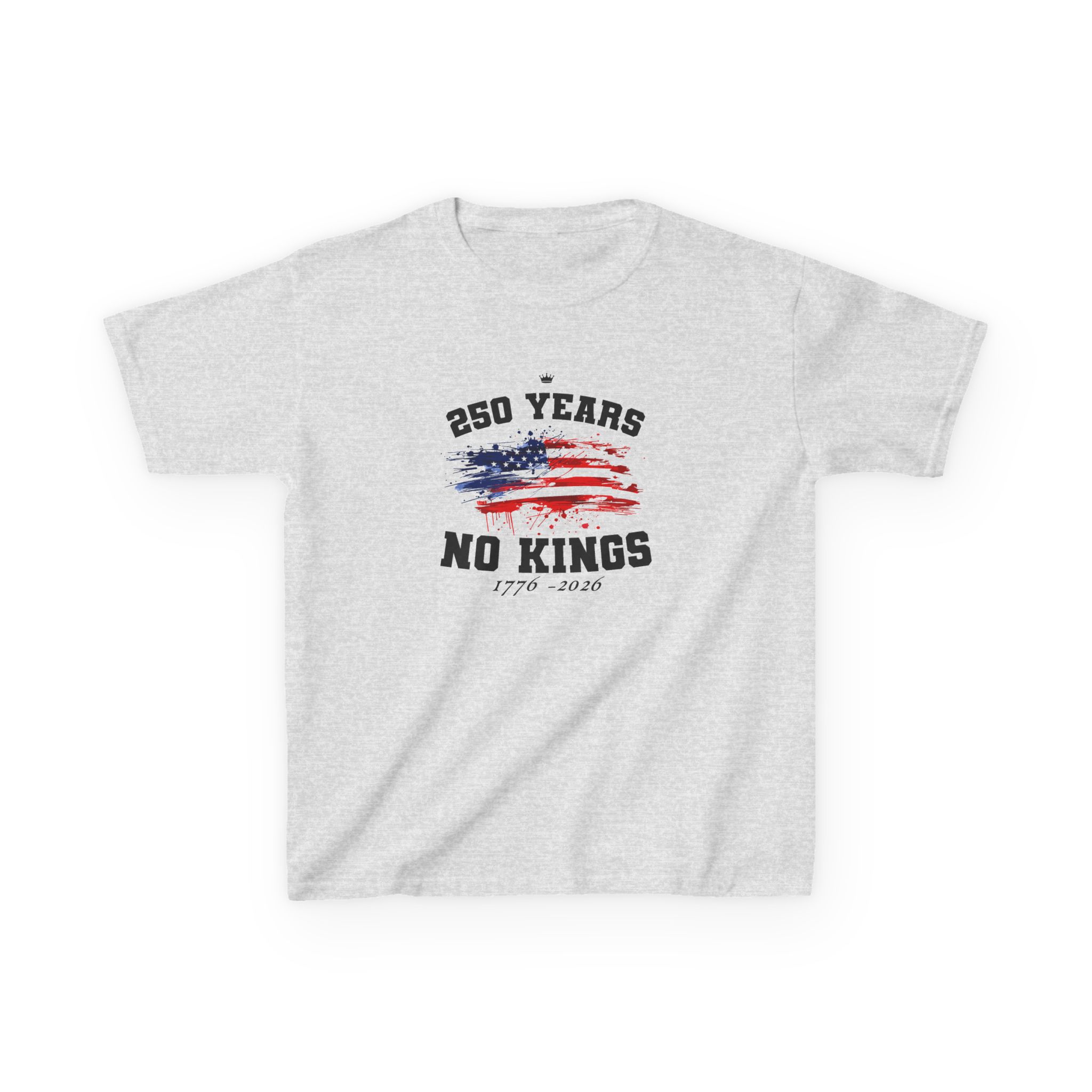 Valuetainment 250 Years No Kings Kids Heavy Cotton™ Tee - Image 3