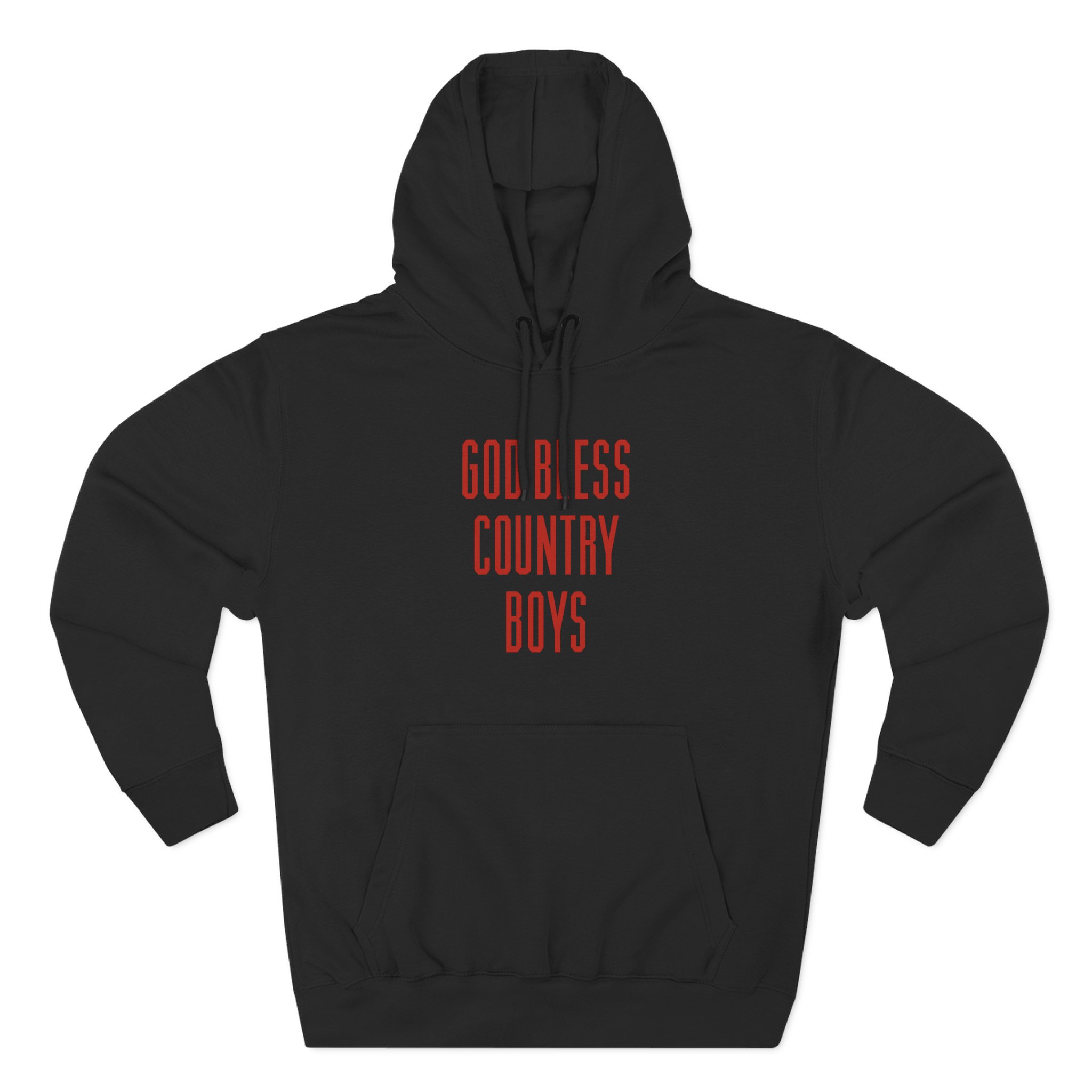 Hd God Bless Country Boys Three-Panel Fleece Hoodie - Image 3